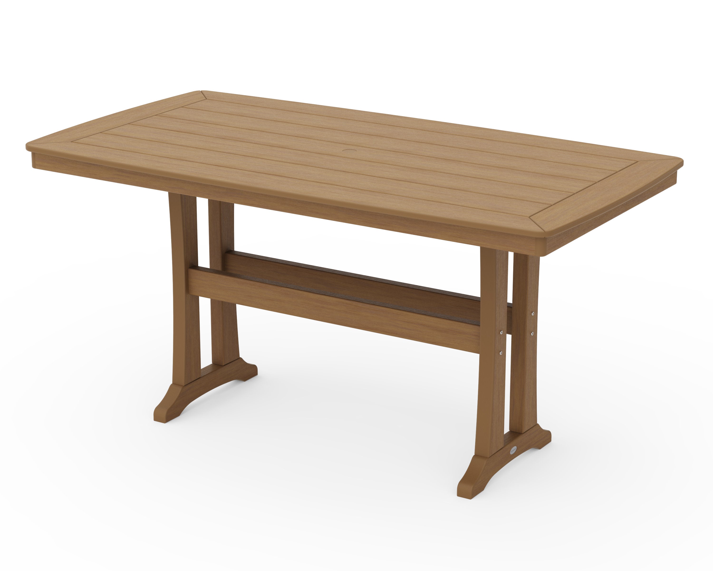 Nautical Trestle 38" x 73" Counter Table in Natural