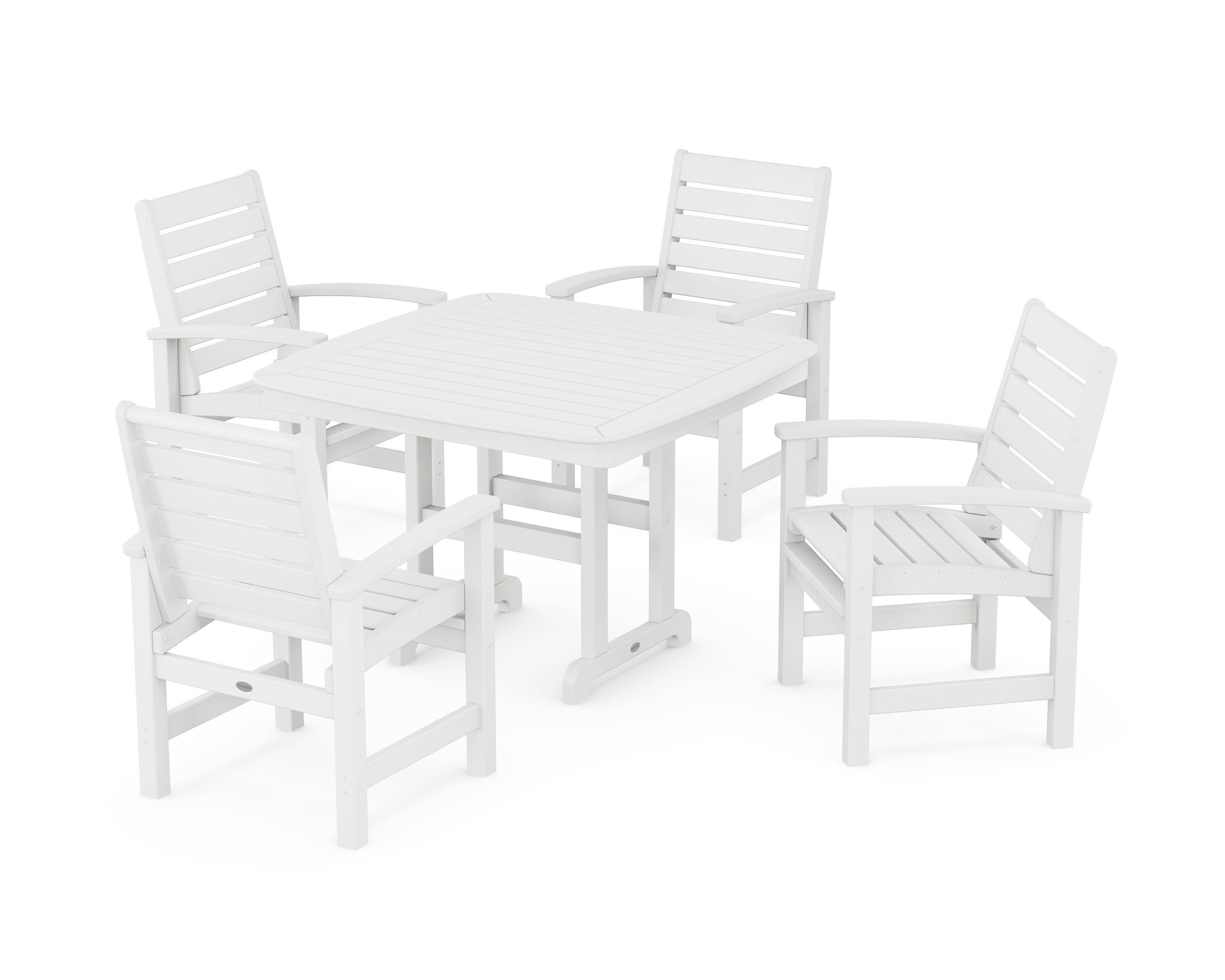 Signature 5-Piece Dining Set in White