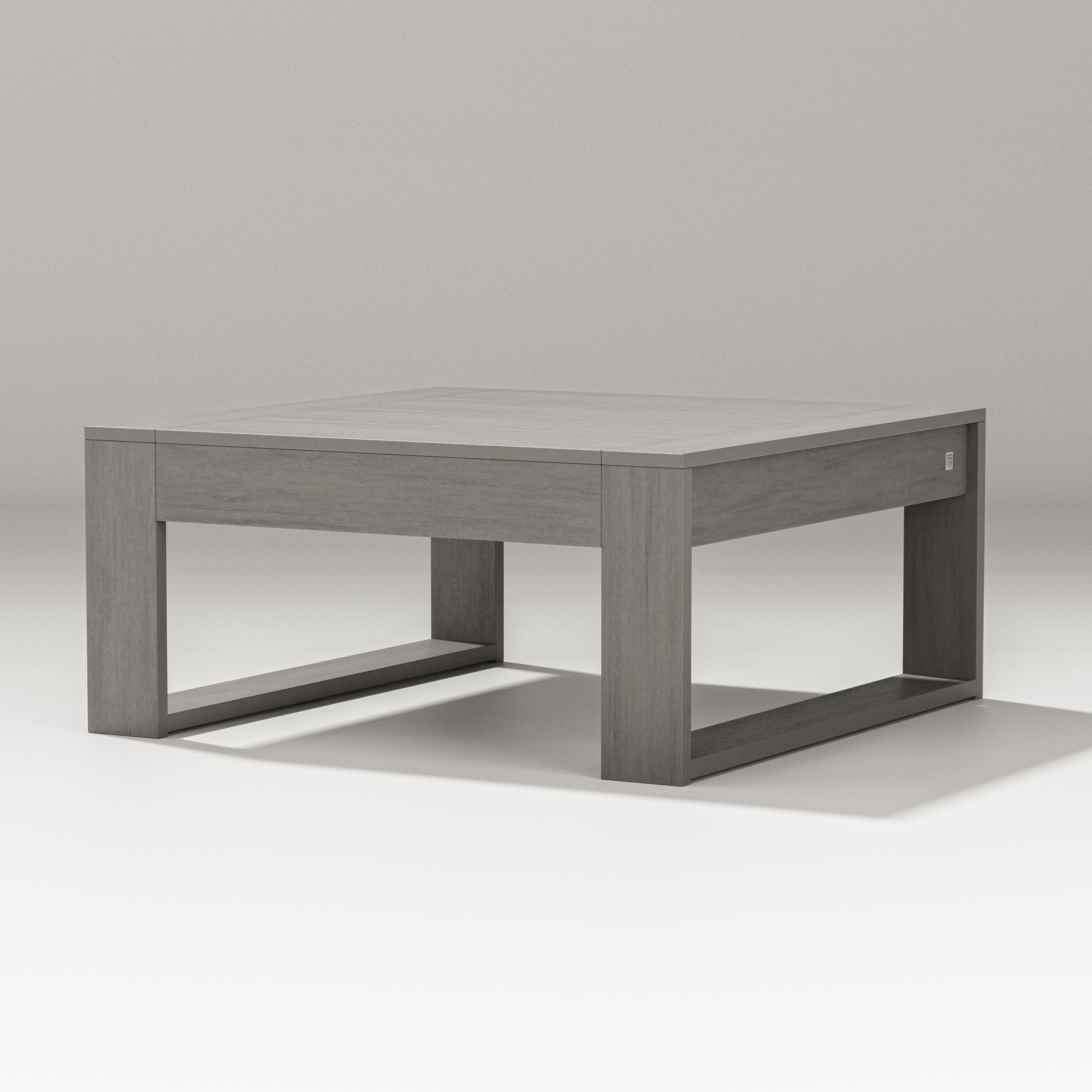 Latitude Square Coffee Table in Driftwood