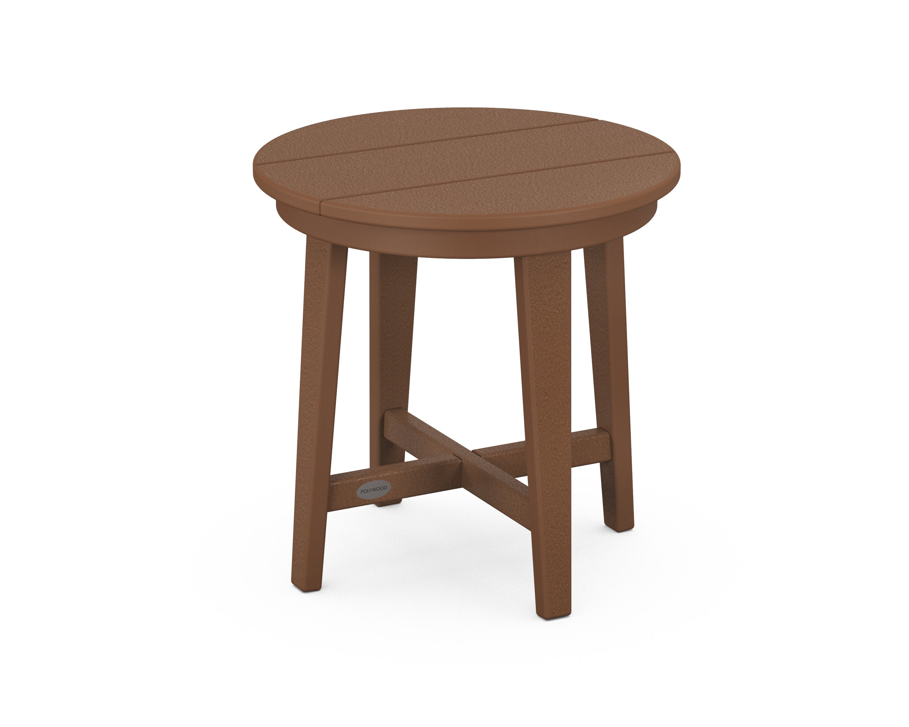 Newport 19" Round End Table in Teak