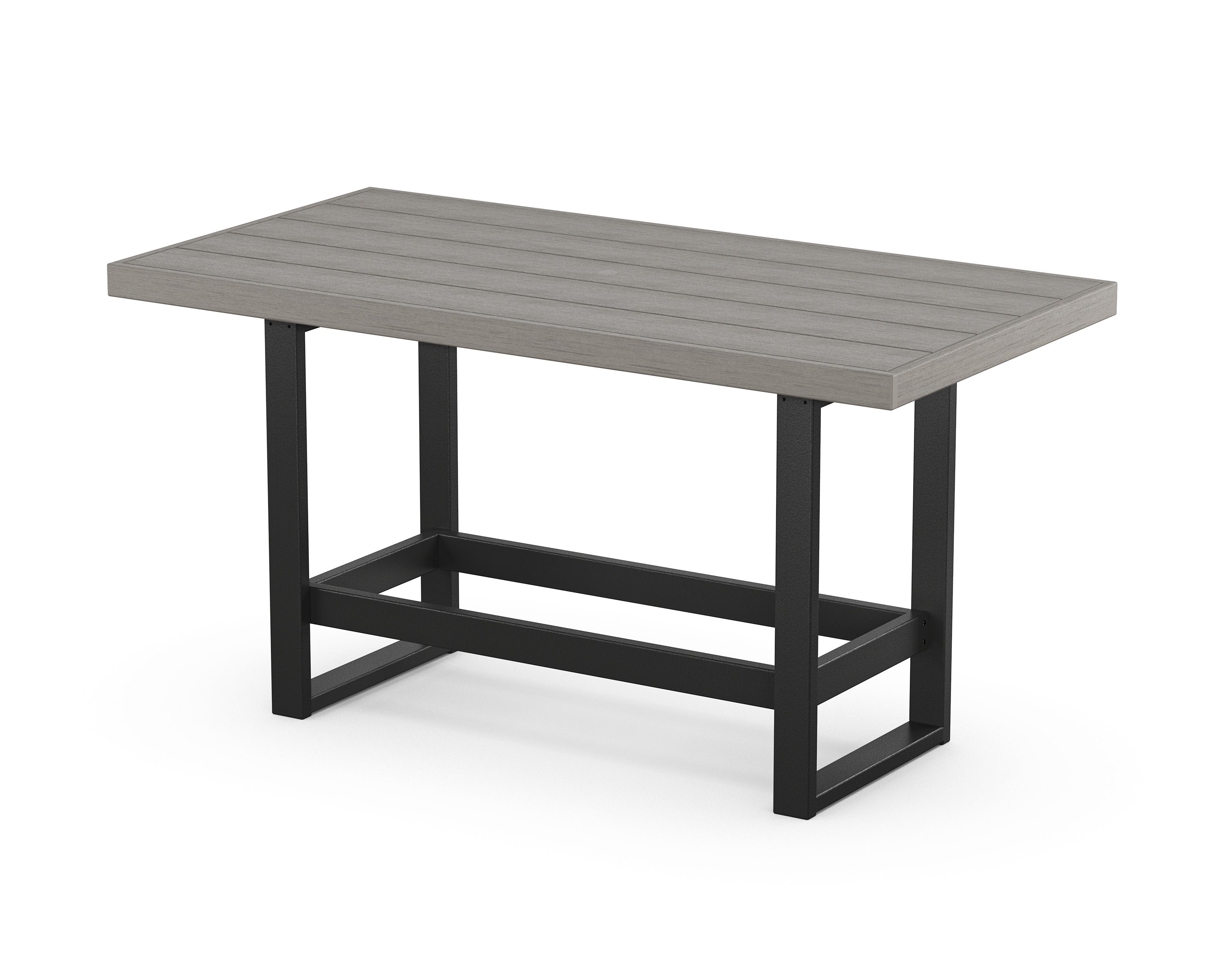 EDGE 40" x 78" Bar Table in Black / Driftwood