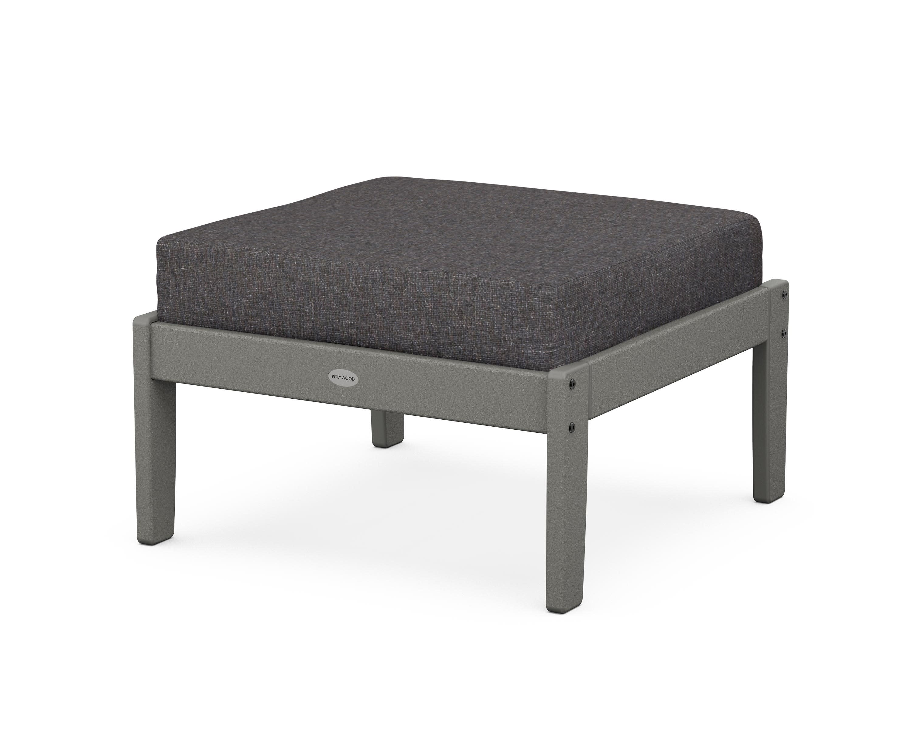 Braxton Deep Seating Ottoman in Slate Grey / Ash Charcoal