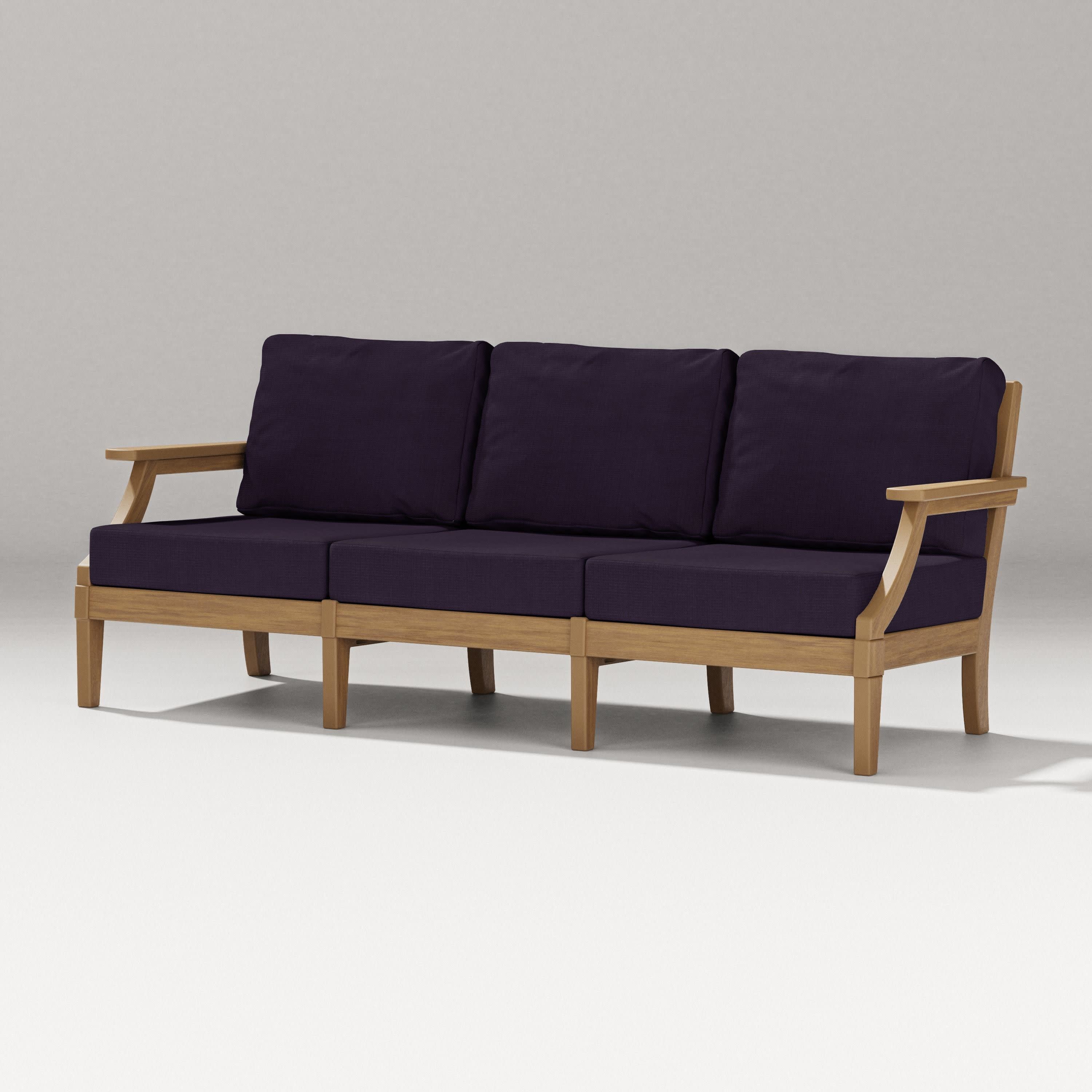 Estate Sofa in Natural / Navy Linen