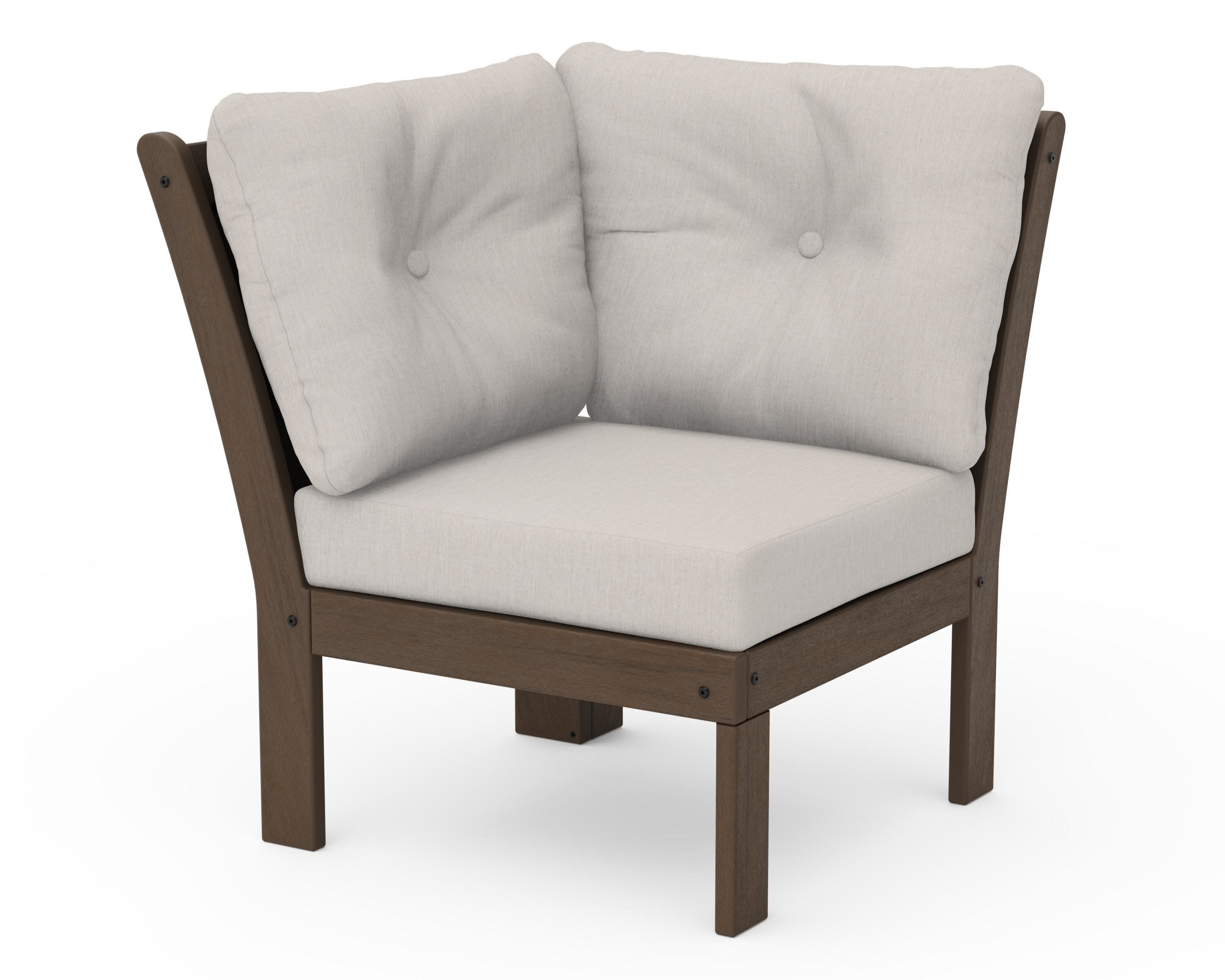 Vineyard Modular Corner Chair in Kona / Cast Ash