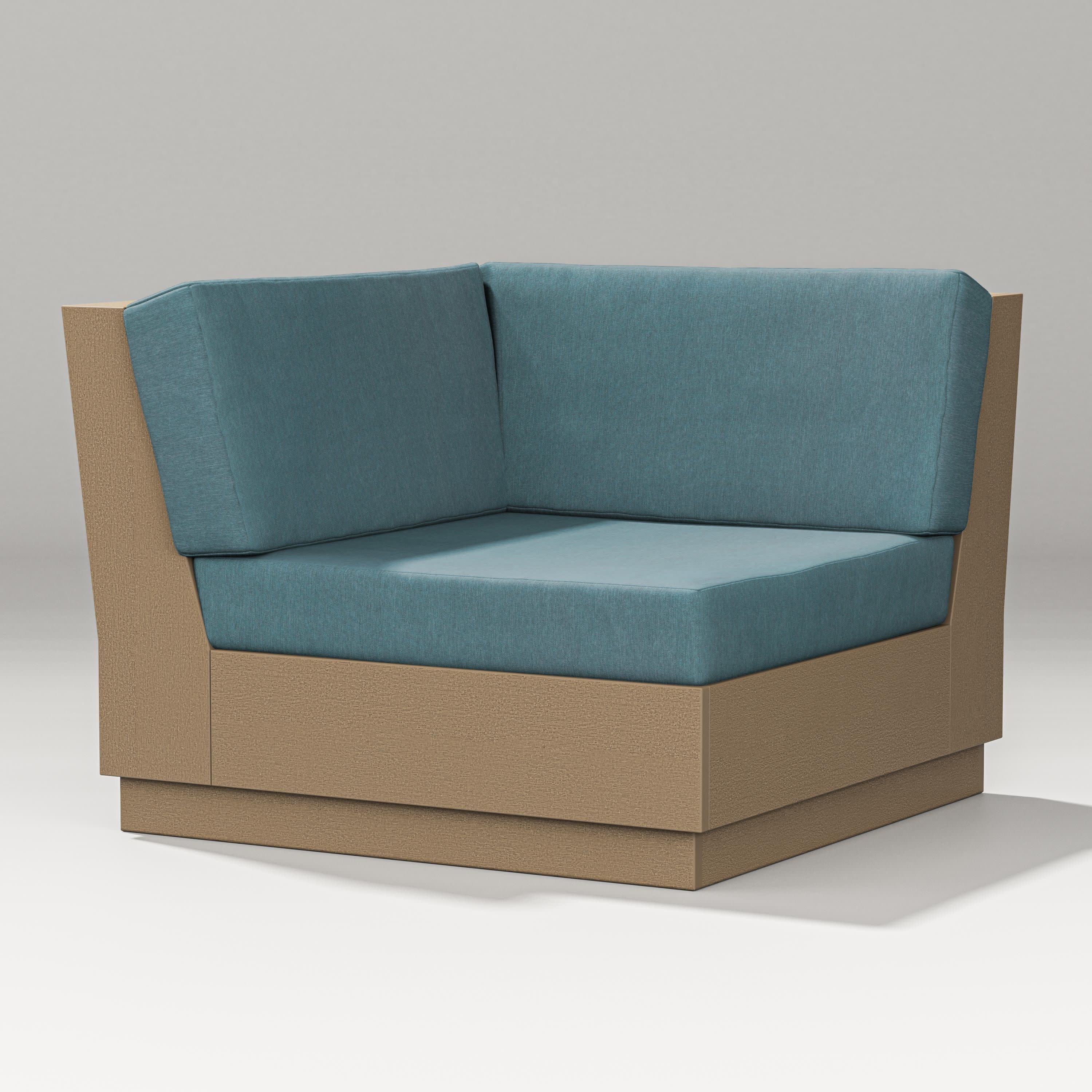 Elevate Modular Corner Chair in Vintage Sahara / Ocean Teal