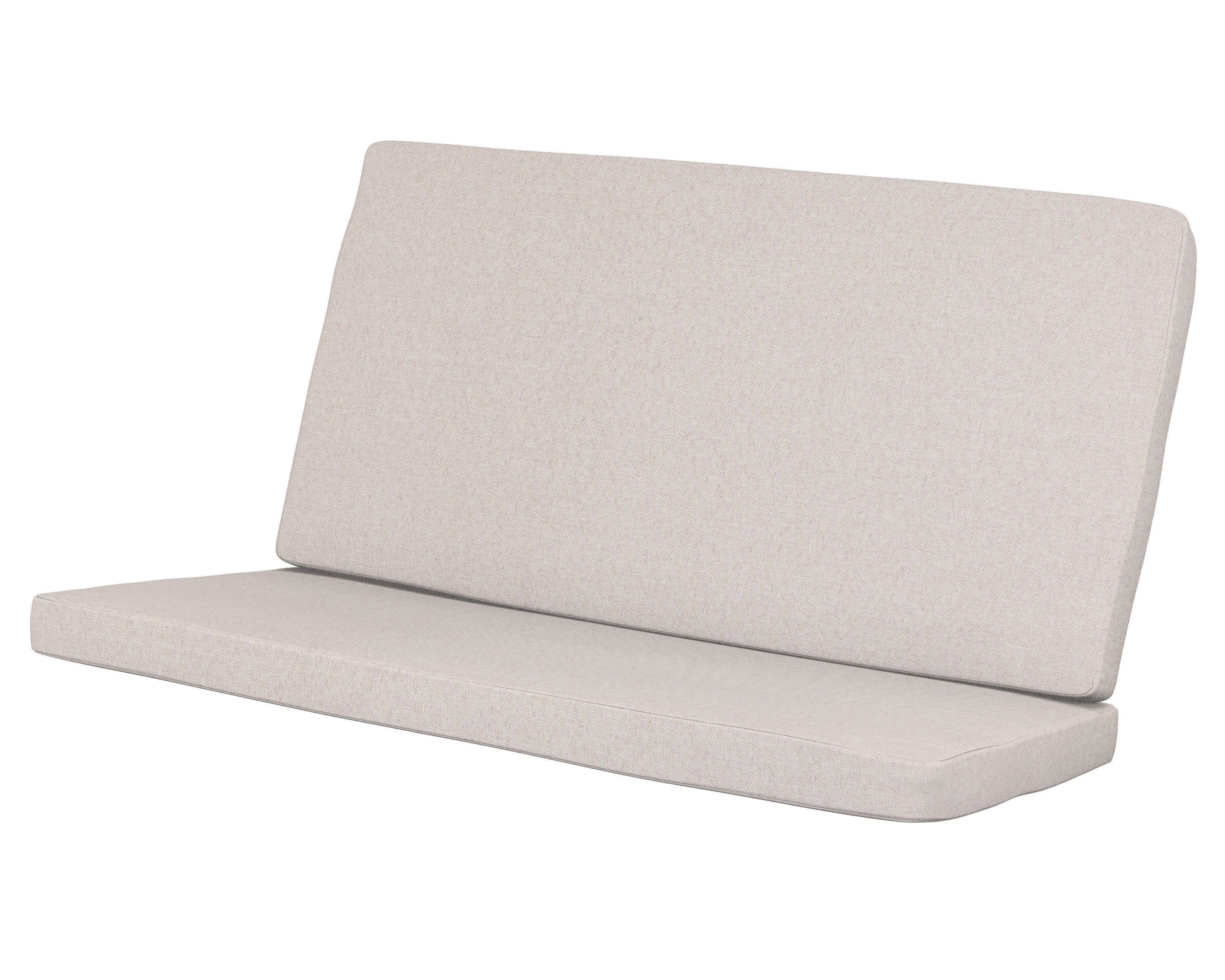 Modern Loveseat Cushion in Dune Burlap