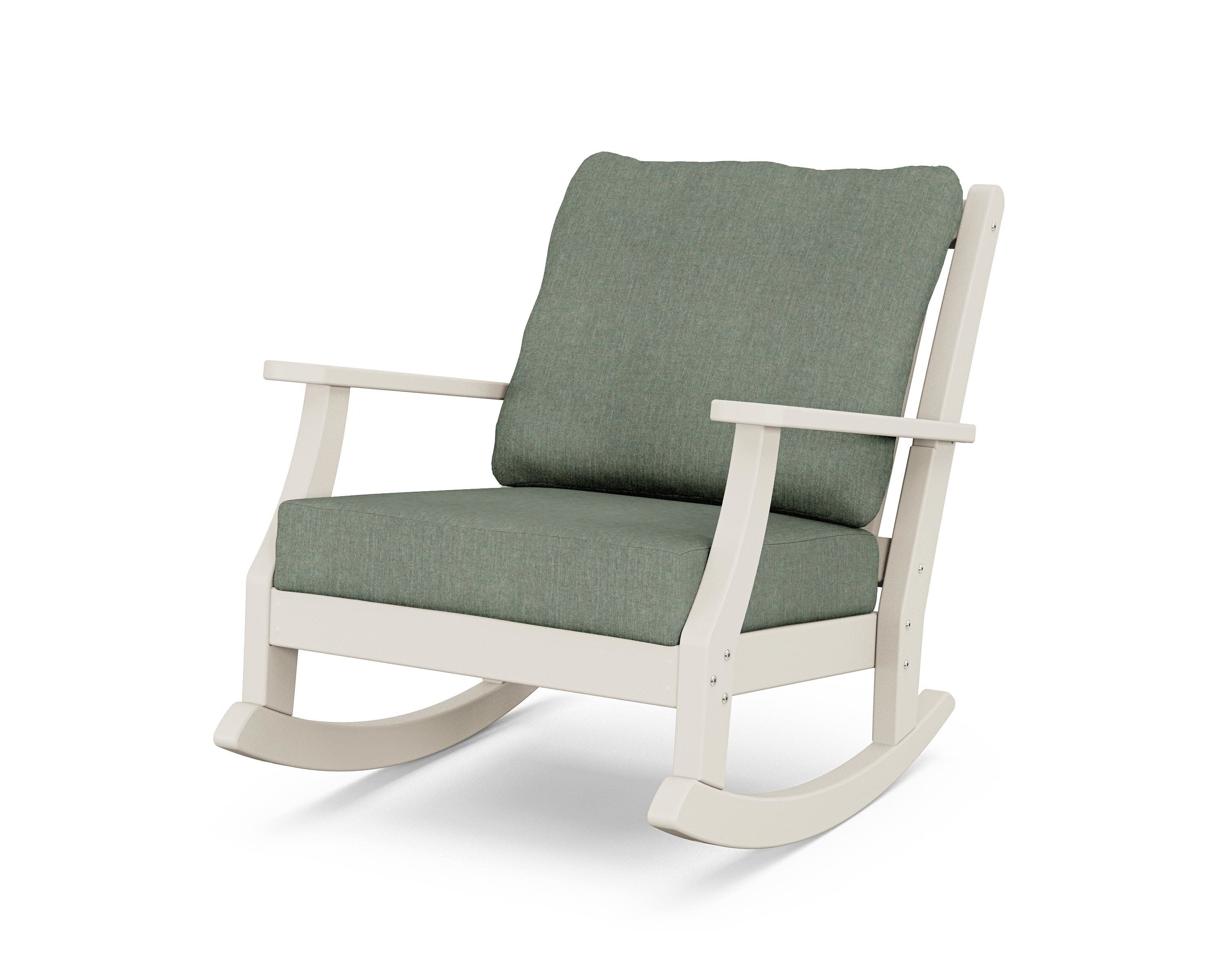 Wovendale Deep Seating Rocking Chair in Sand / Cast Sage