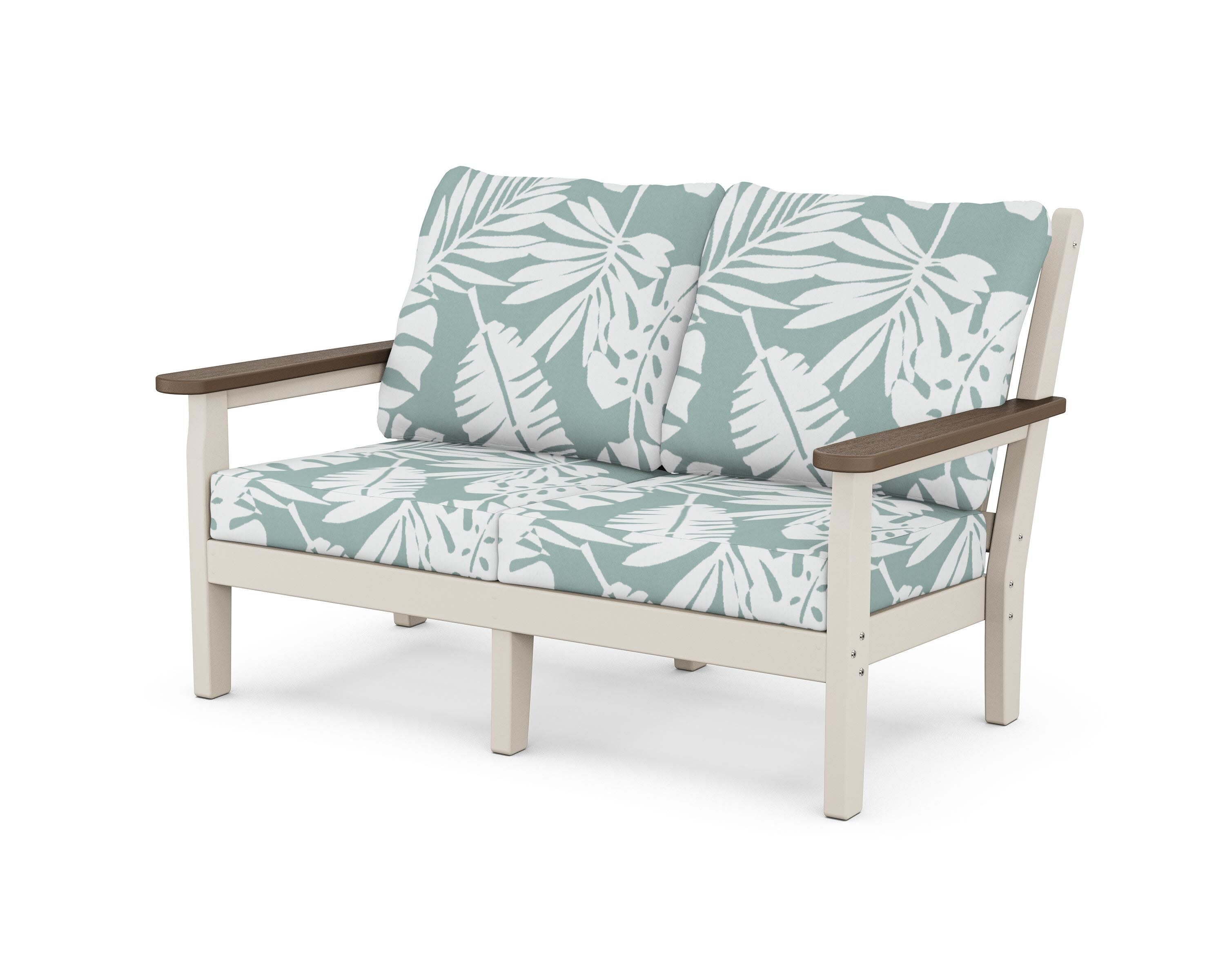 Chippendale Deep Seating Loveseat in Sand / Kona / Leaf Glacier Spa