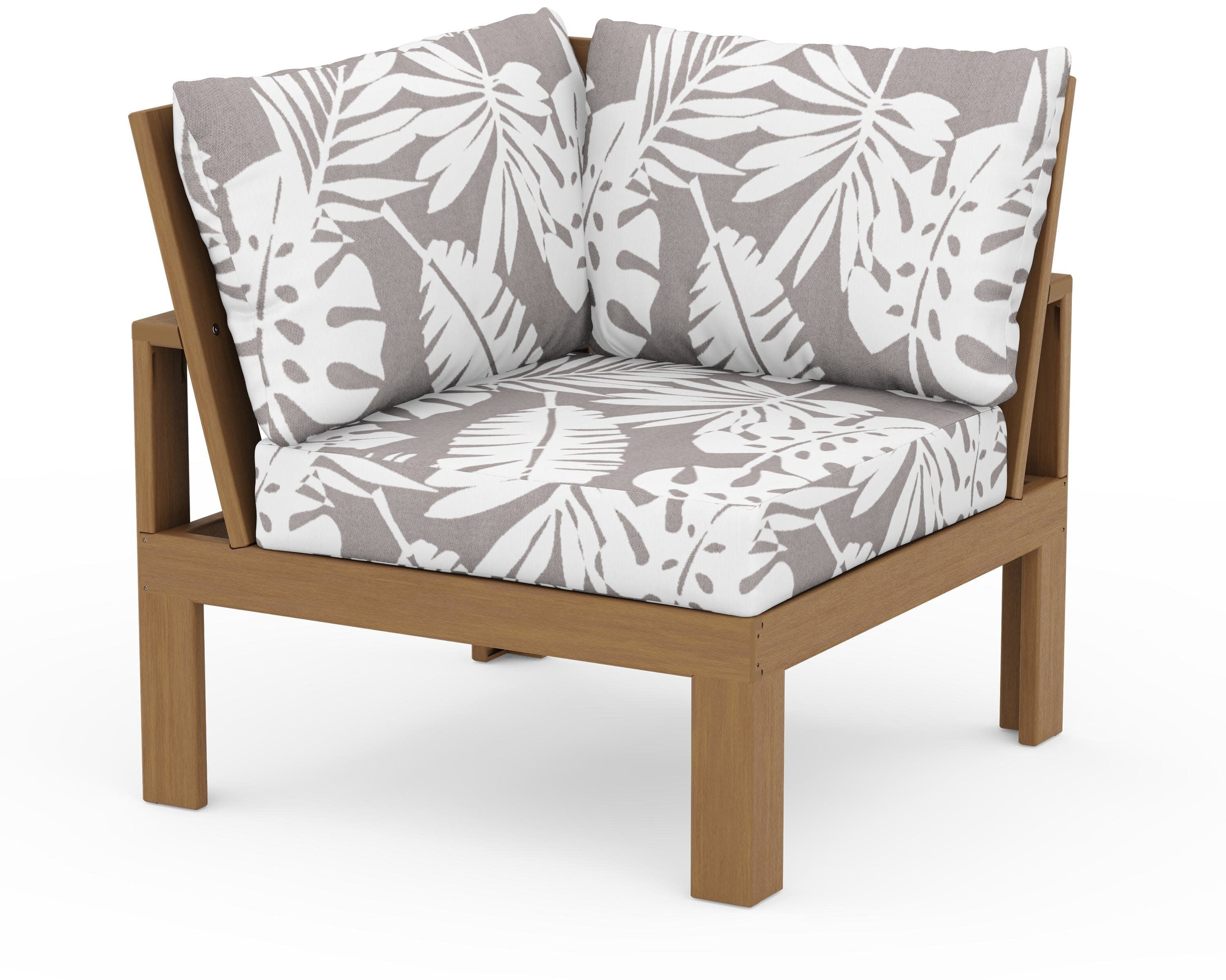 Modular Corner Chair in Natural / Leaf Grey Mist