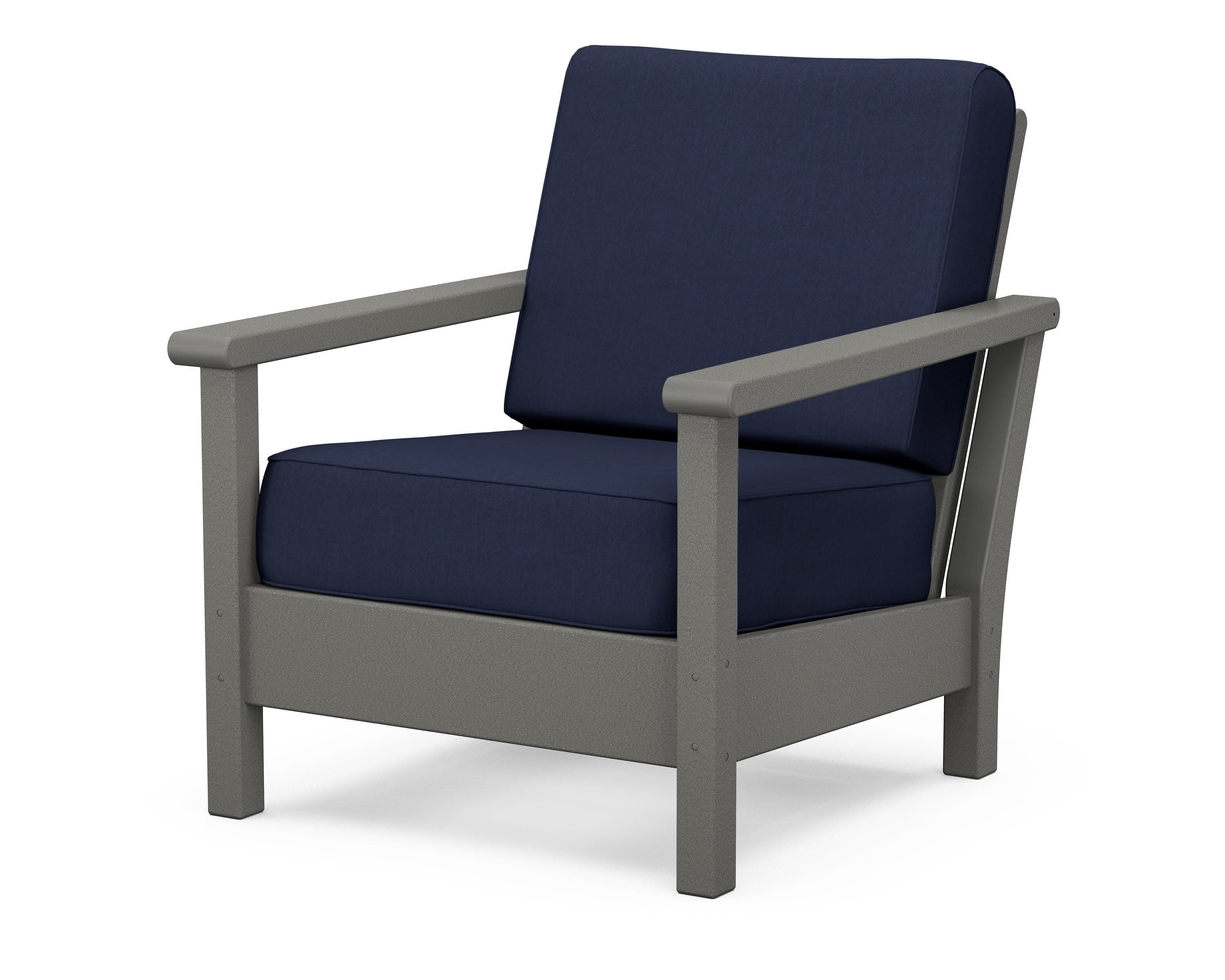 Harbour Deep Seating Chair in Slate Grey / Spectrum Indigo