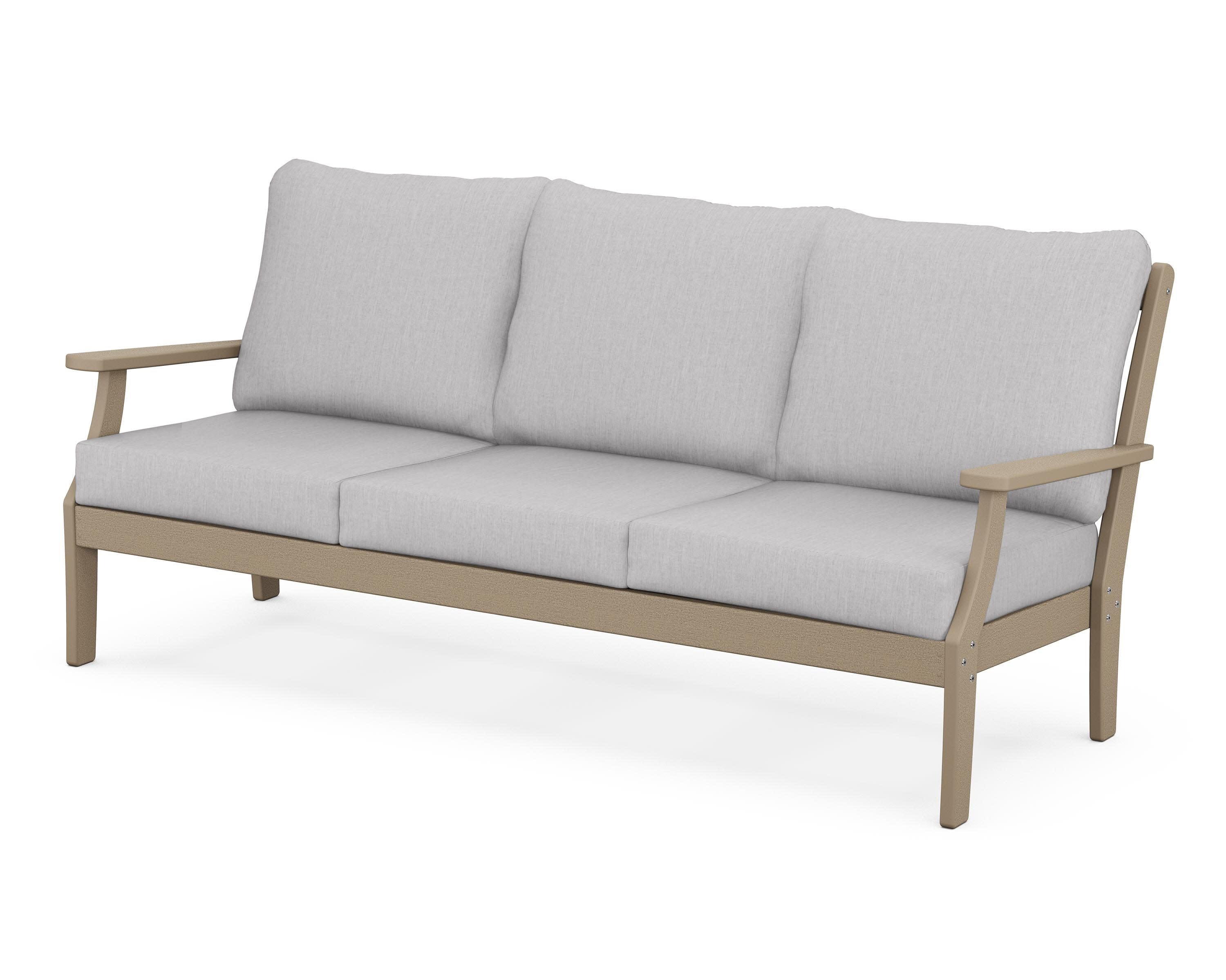 Braxton Deep Seating Sofa in Vintage Sahara / Granite
