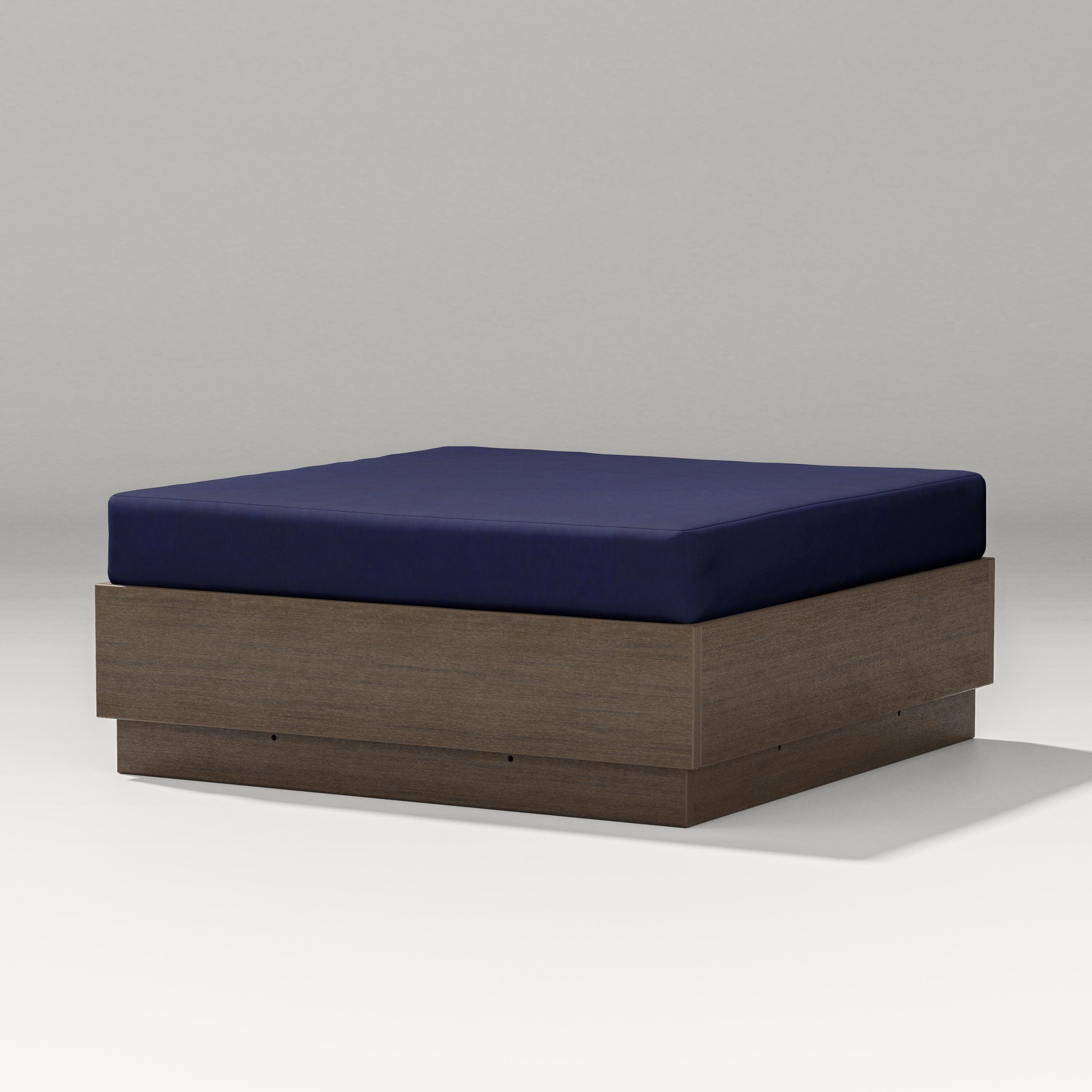 Elevate Lounge Ottoman in Kona / Navy