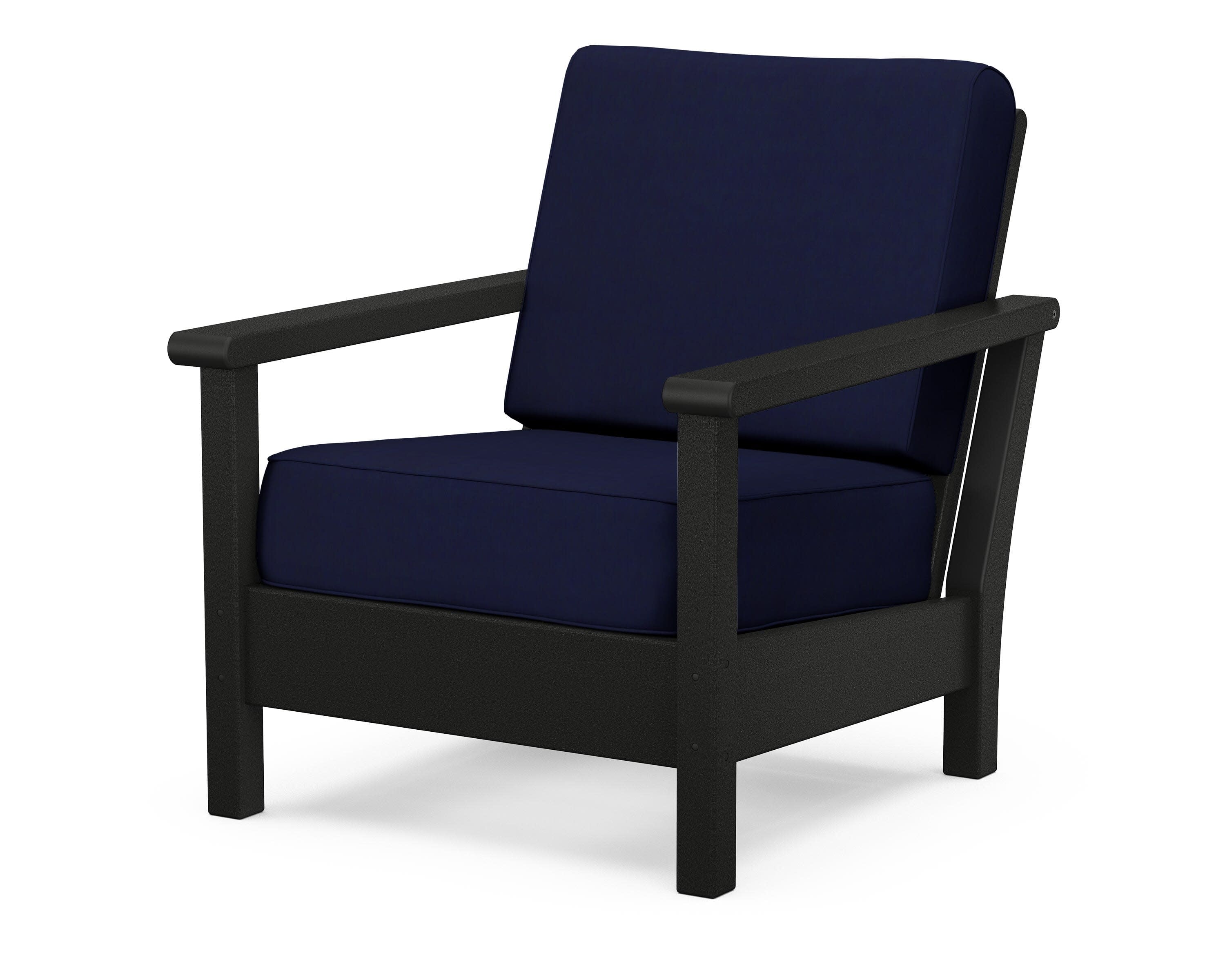 Harbour Deep Seating Chair in Black / Navy