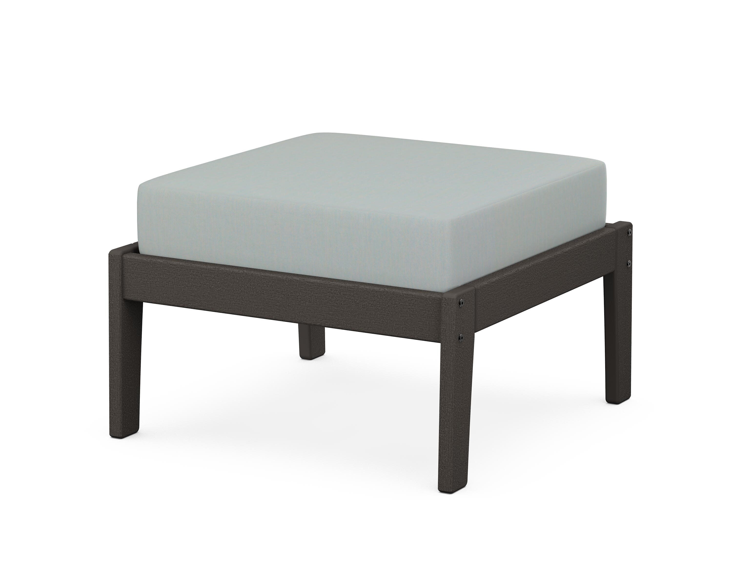 Deep Seating Ottoman in Vintage Coffee / Spa