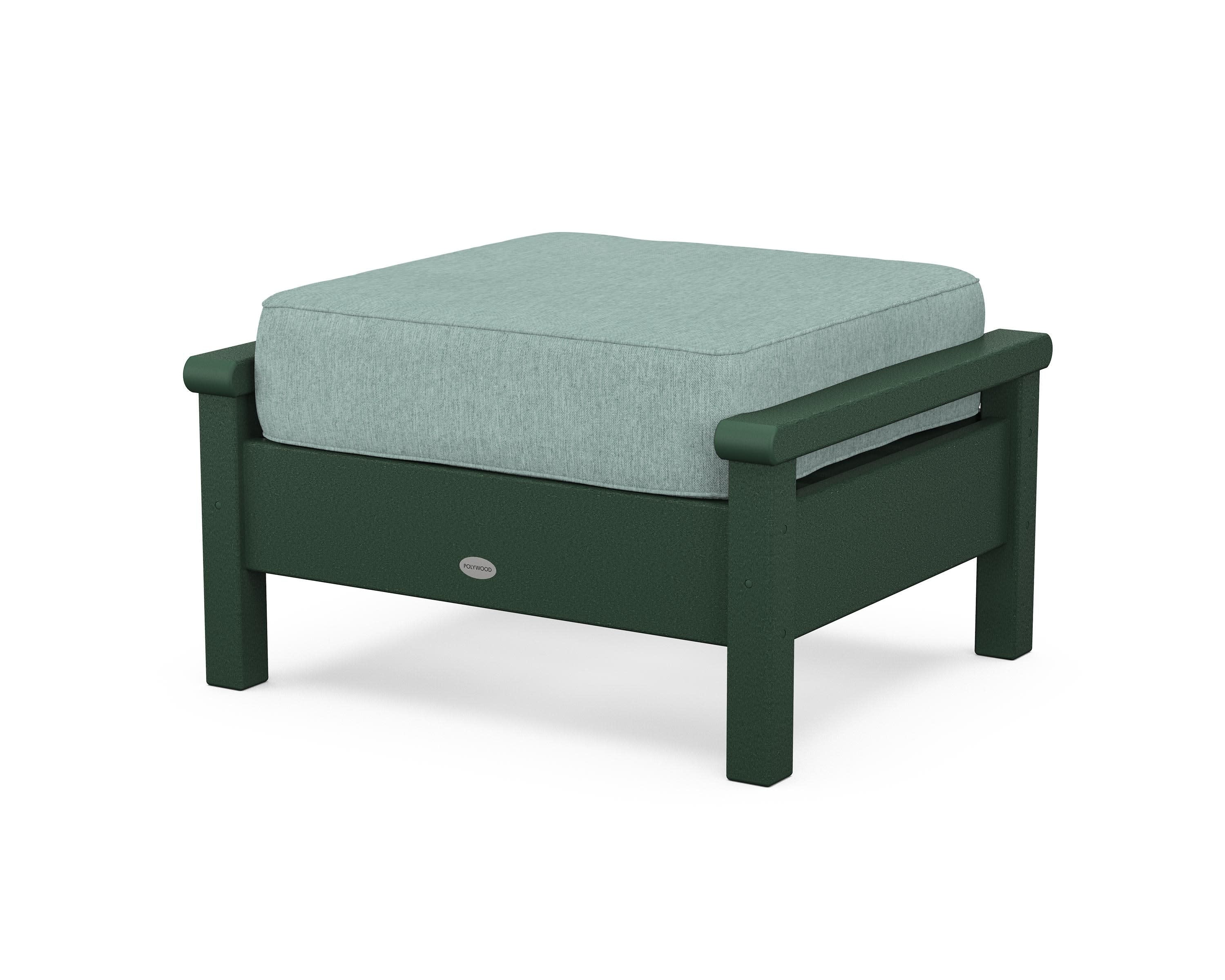 Harbour Deep Seating Ottoman in Green / Glacier Spa