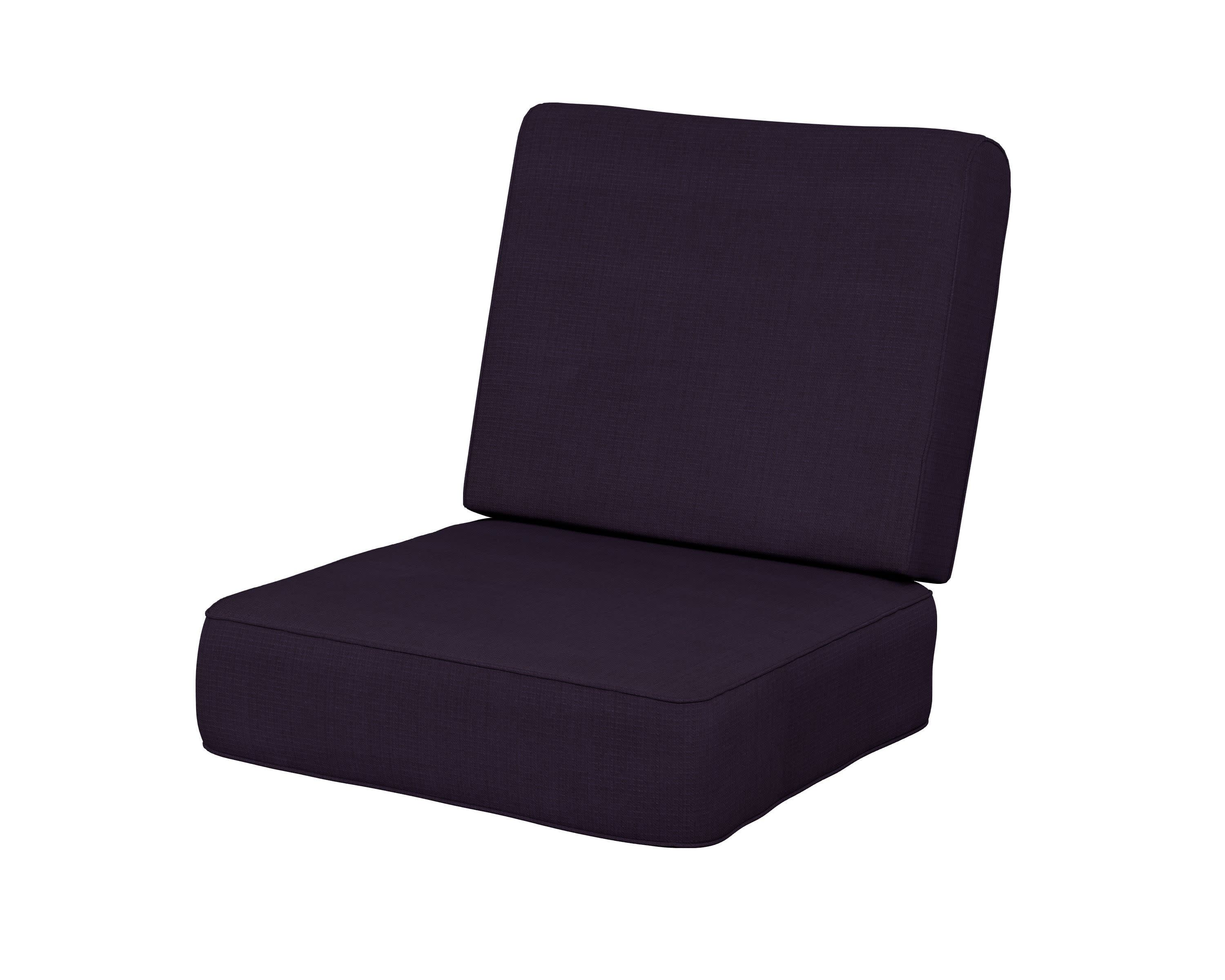 Ateeva Harbour Seat and Back Cushion in Navy Linen