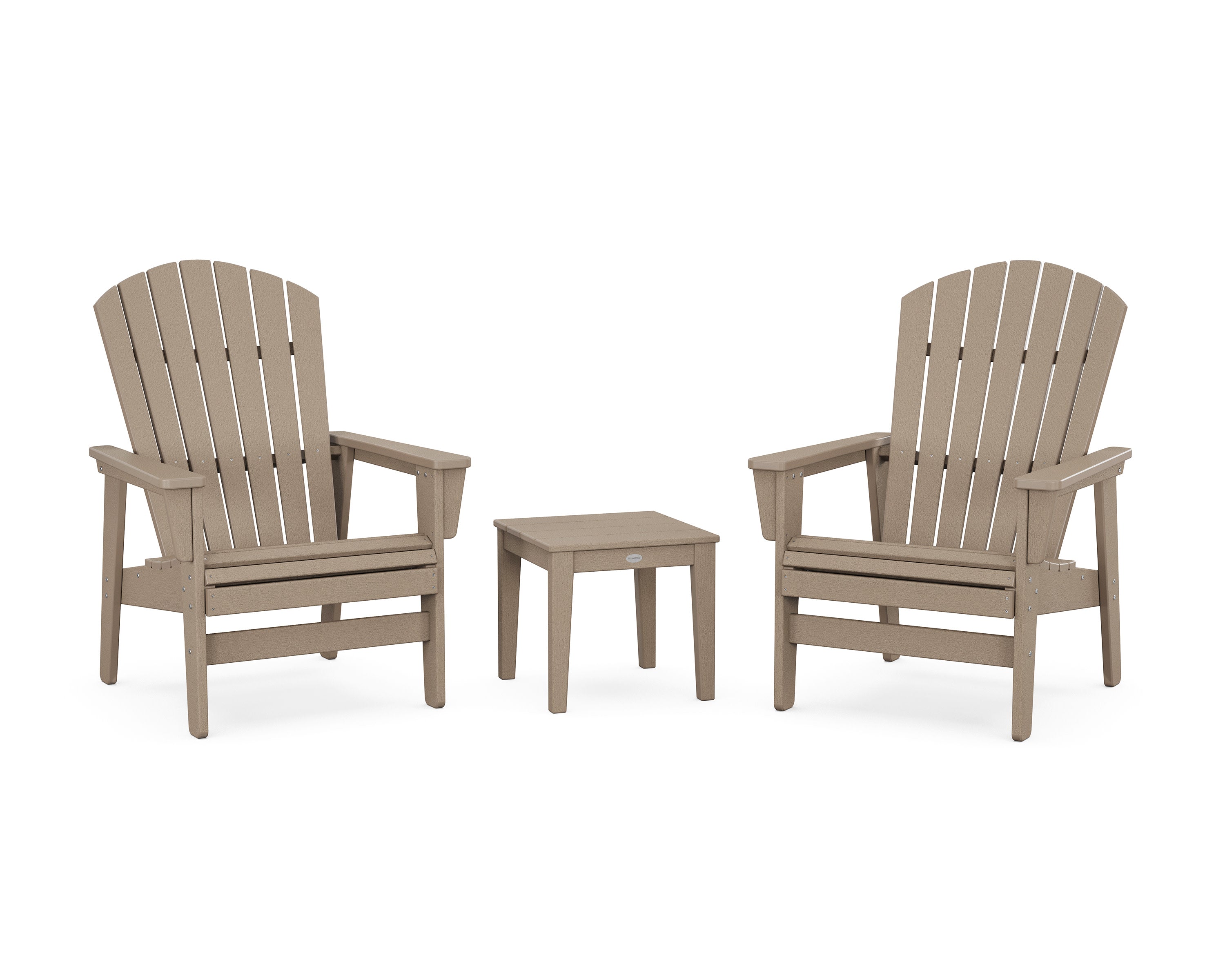 3-Piece Nautical Grand Upright Adirondack Set in Vintage Sahara