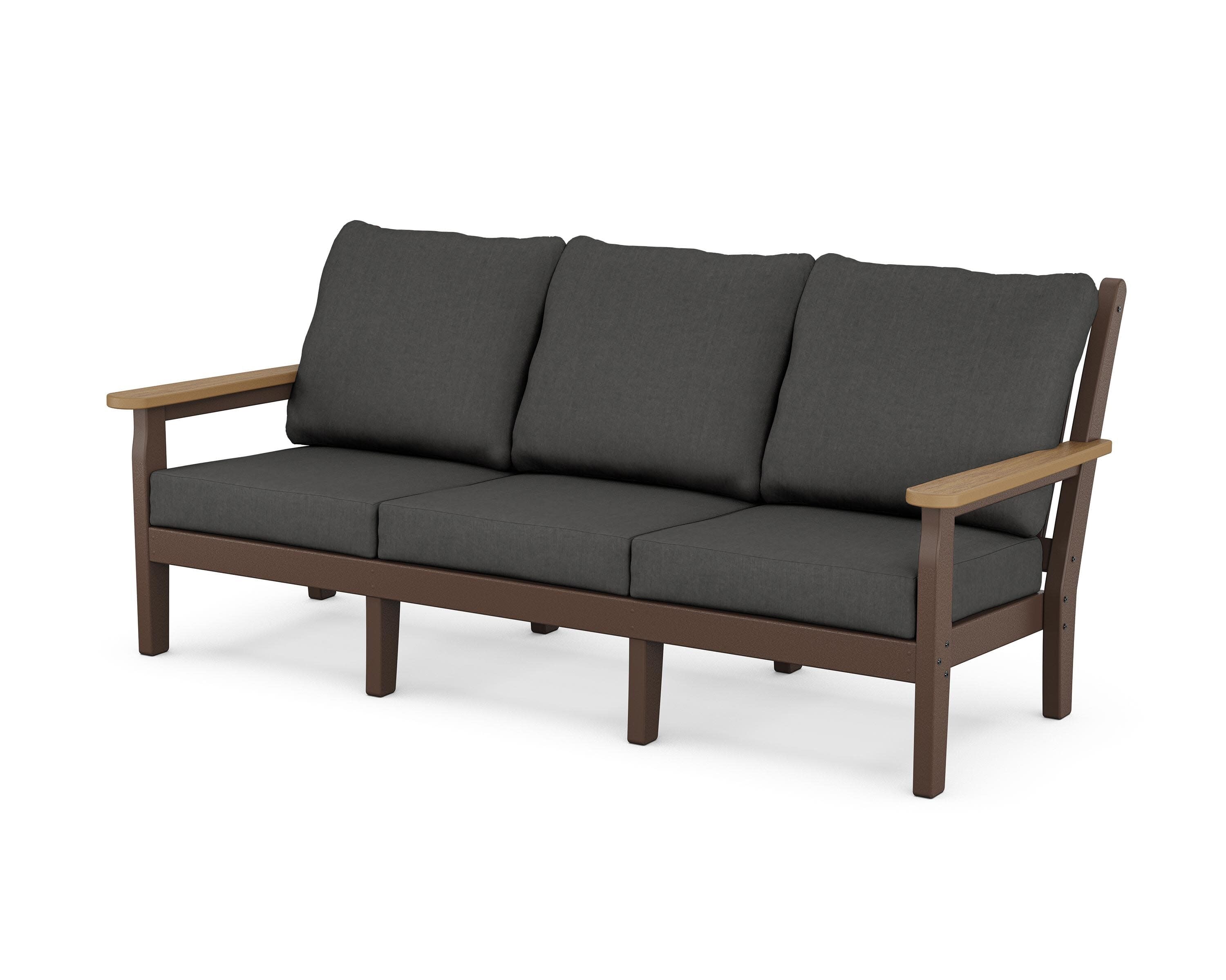 Chippendale Deep Seating Sofa in Mahogany / Natural / Spectrum Carbon
