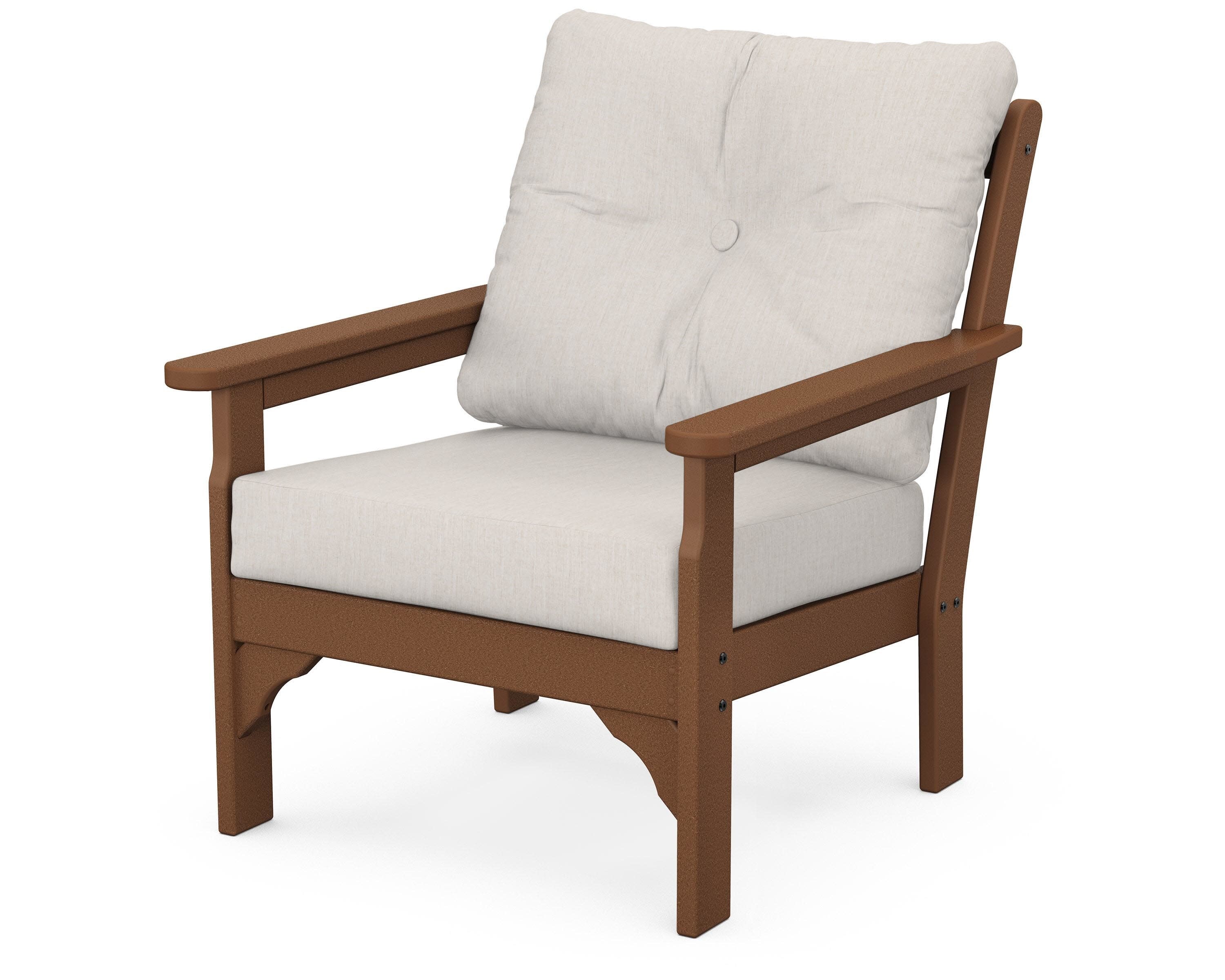 Vineyard Deep Seating Chair in Teak / Cast Ash