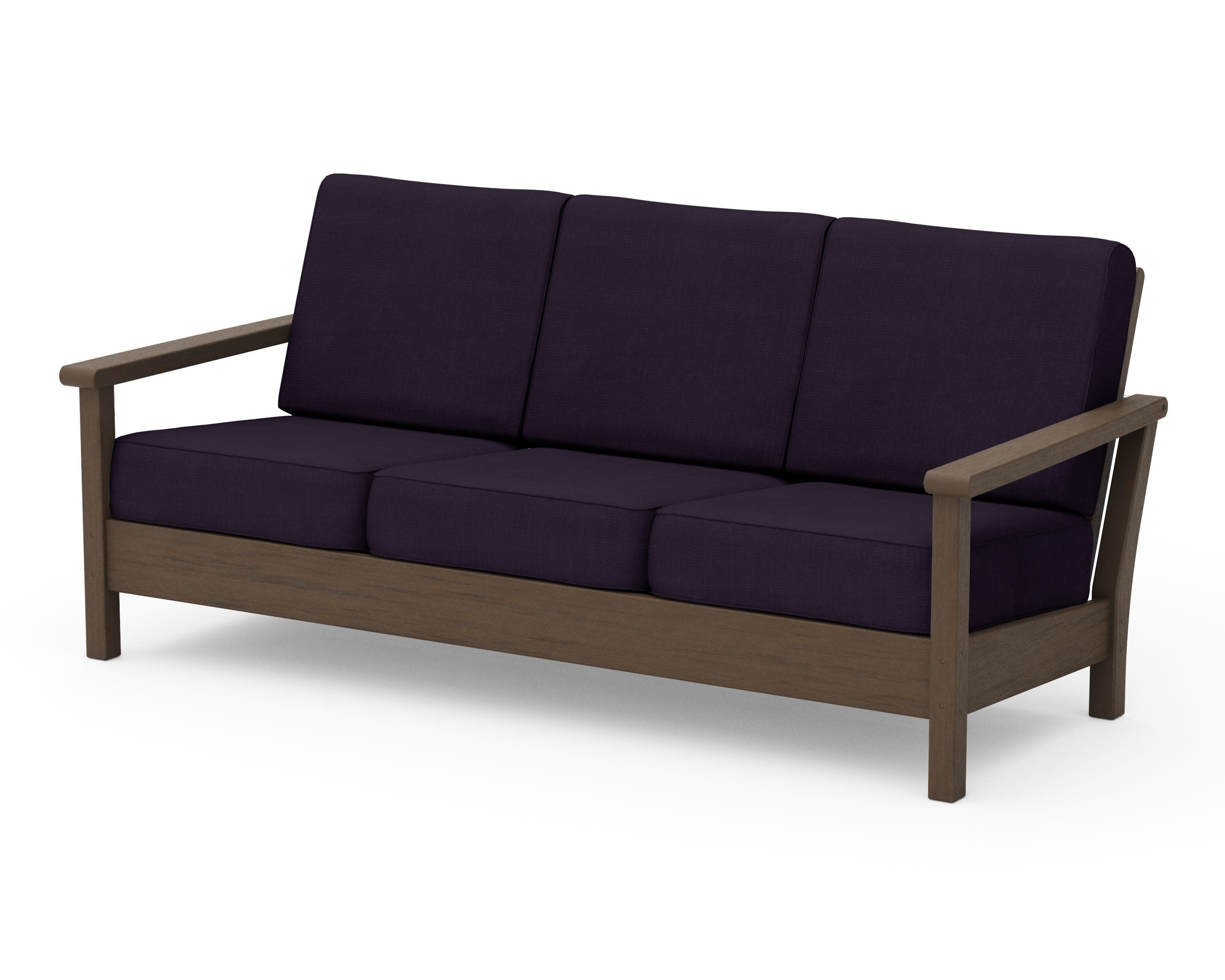 Harbour Deep Seating Sofa in Kona / Navy Linen