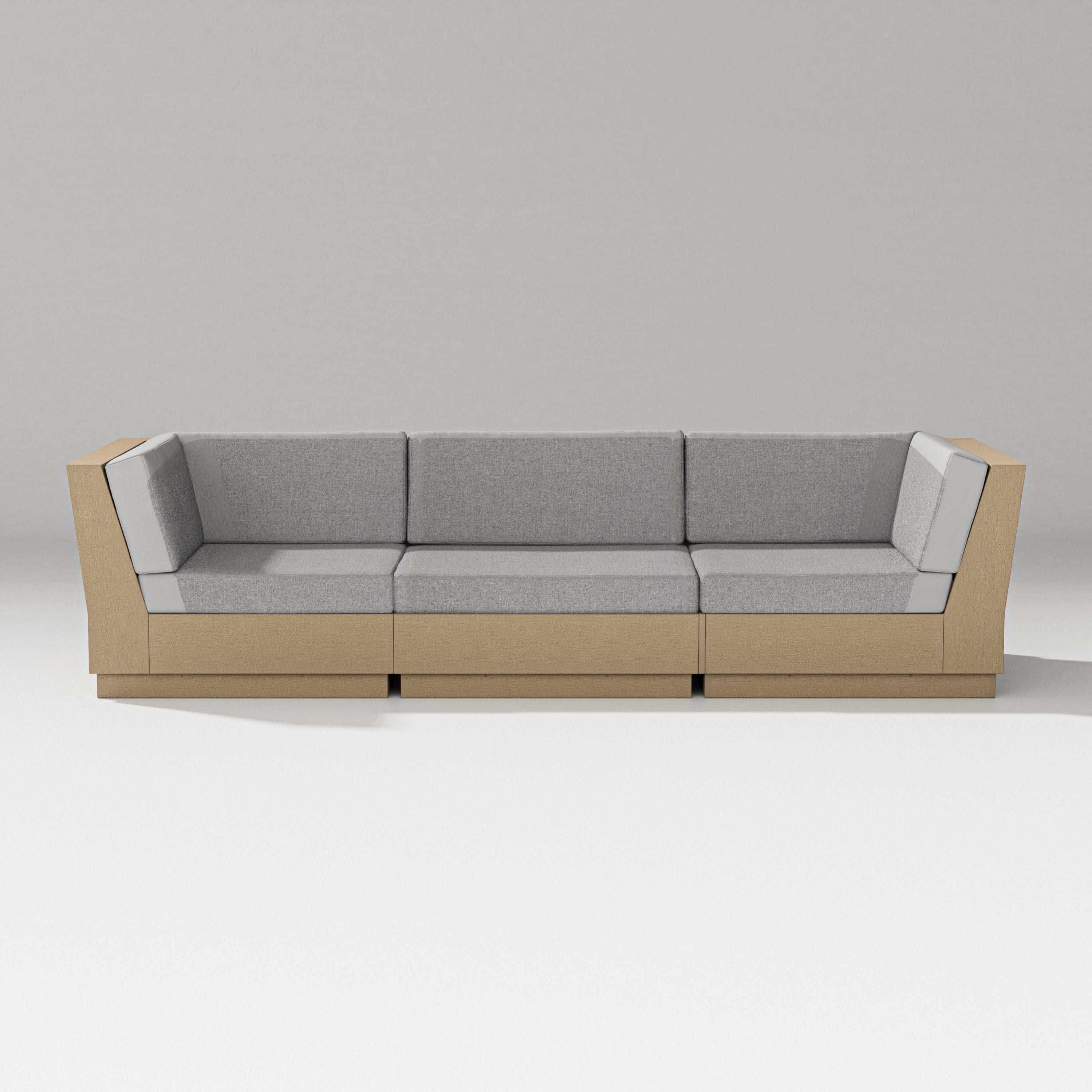 Elevate Sofa Sectional in Vintage Sahara / Grey Mist