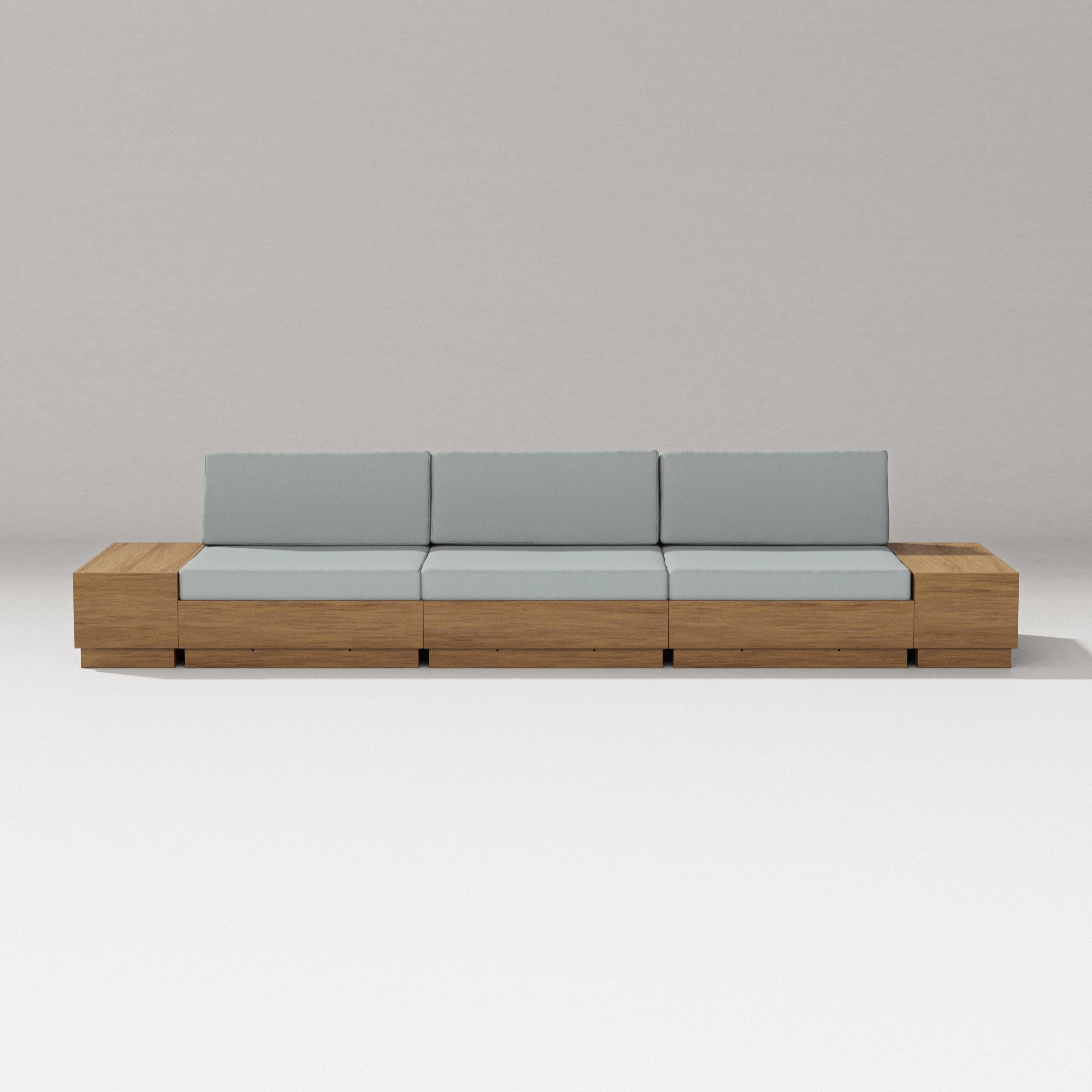 Elevate Straight Sectional in Natural / Spa