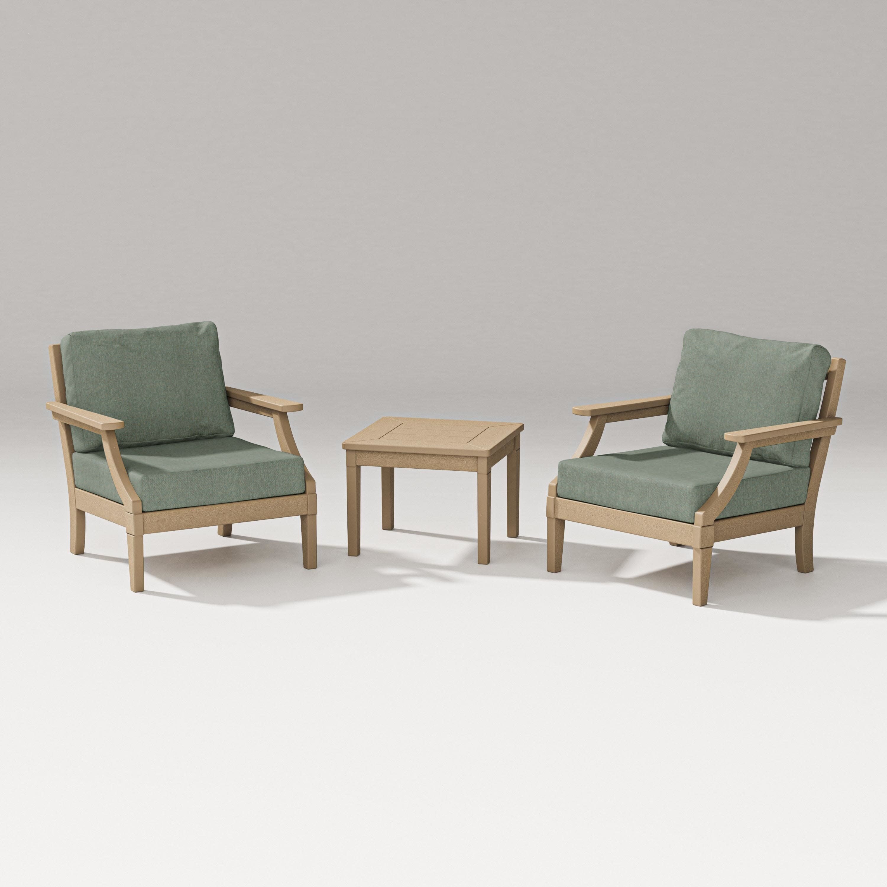 Estate 3-Piece Lounge Chair Set in Vintage Sahara / Cast Sage