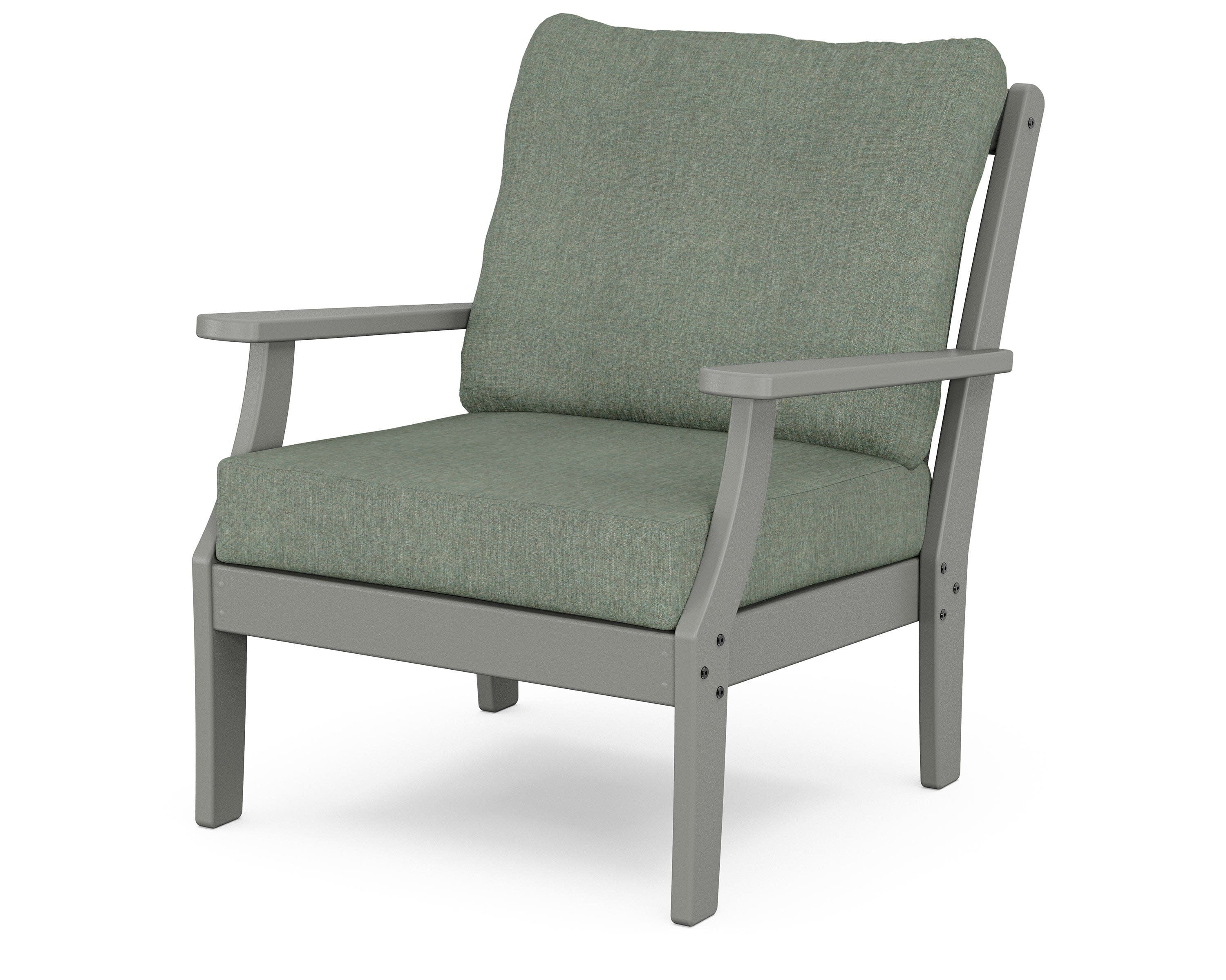 Braxton Deep Seating Chair in Slate Grey / Cast Sage