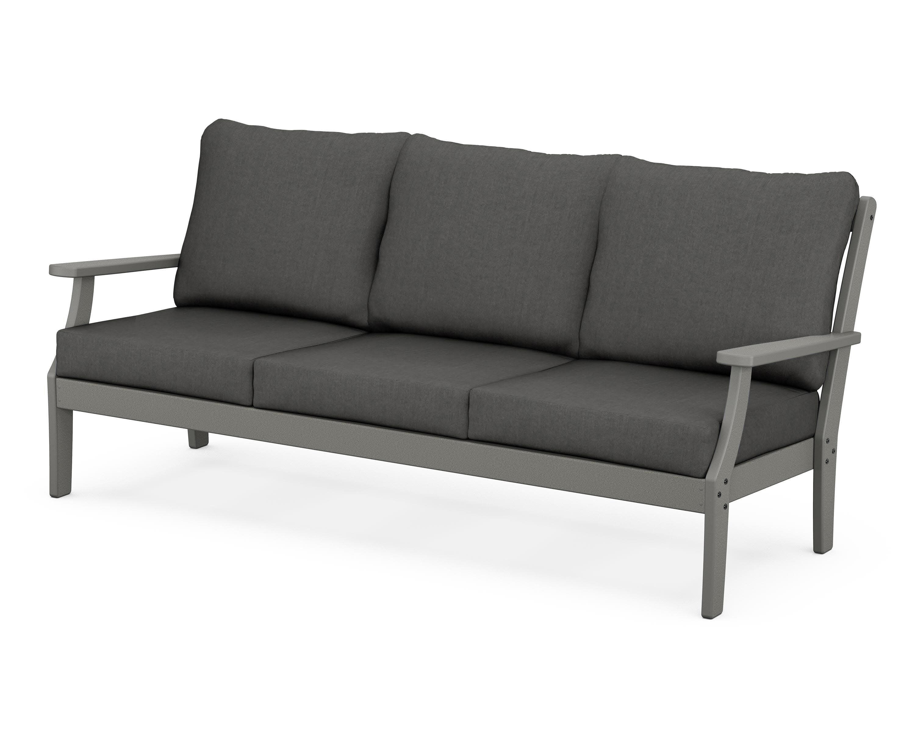 Braxton Deep Seating Sofa in Slate Grey / Spectrum Carbon