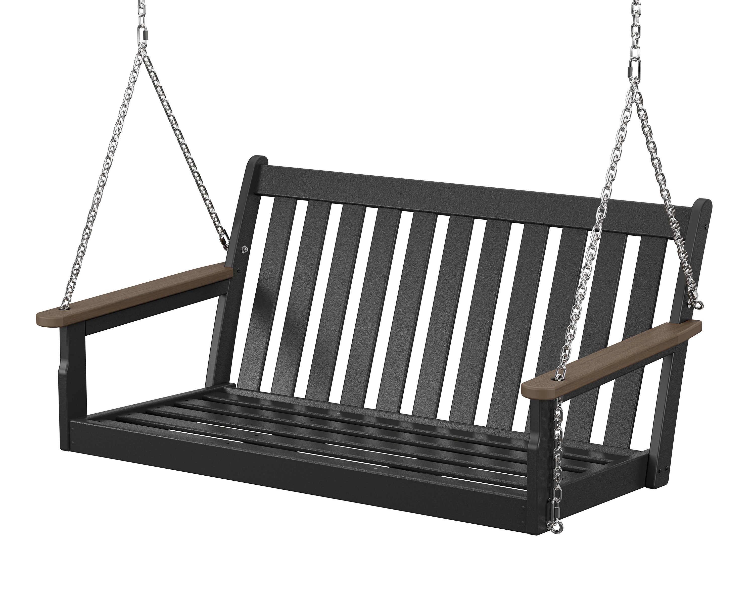 Vineyard Deep Seating Swing Frame in Black / Kona