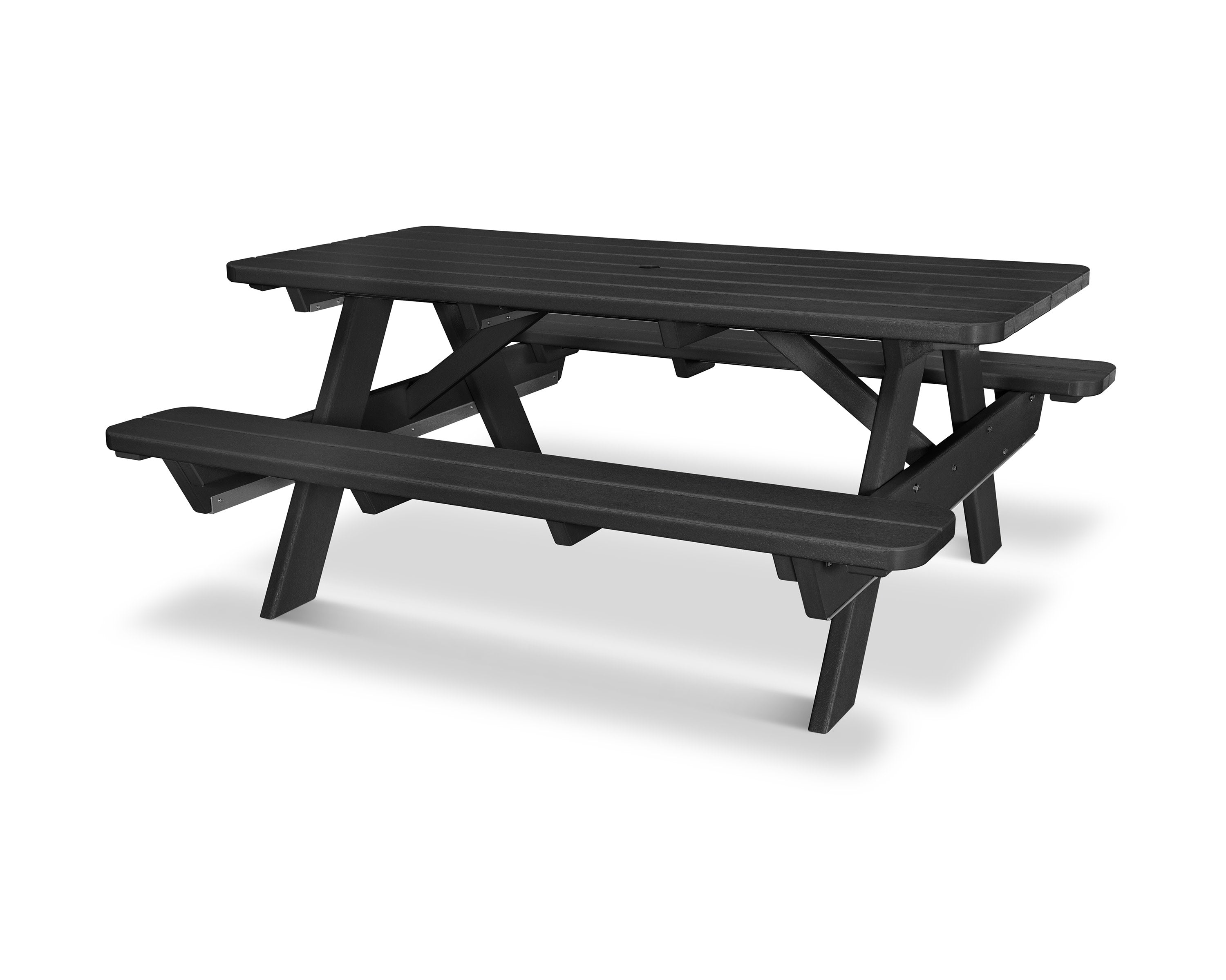 Park 72" Picnic Table in Black