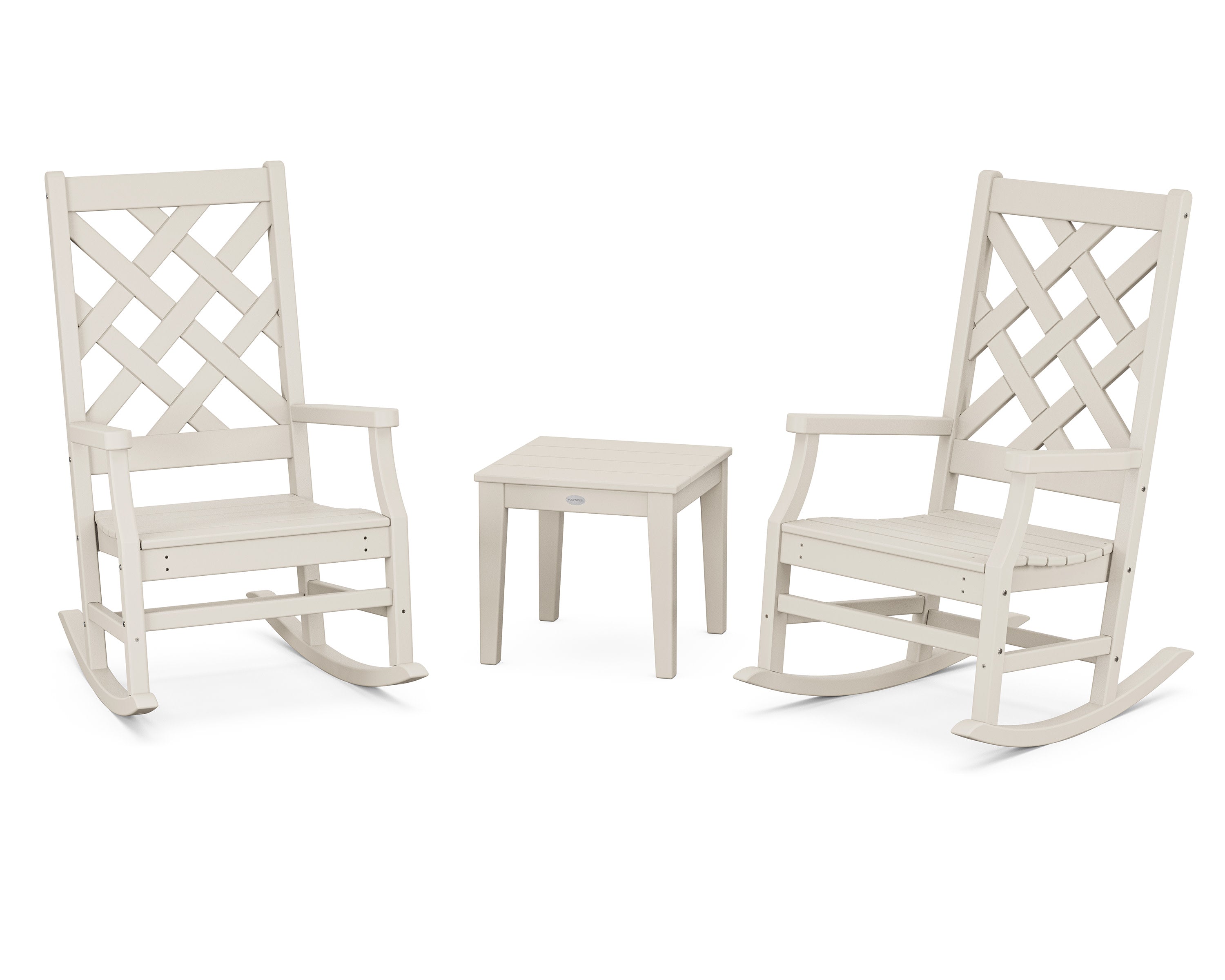 Wovendale 3-Piece Rocking Chair Set in Sand