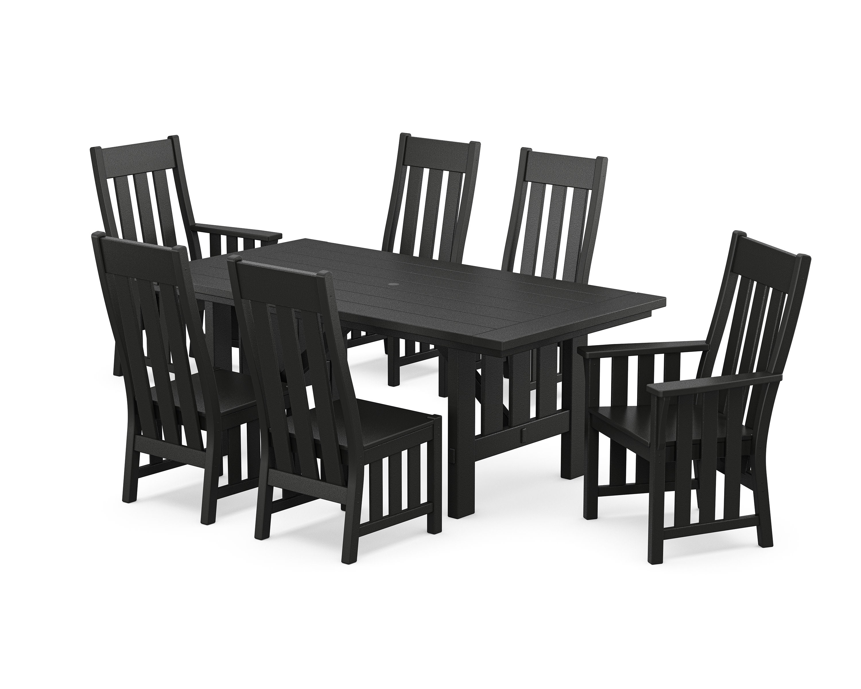 Acadia 7-Piece Dining Set in Black