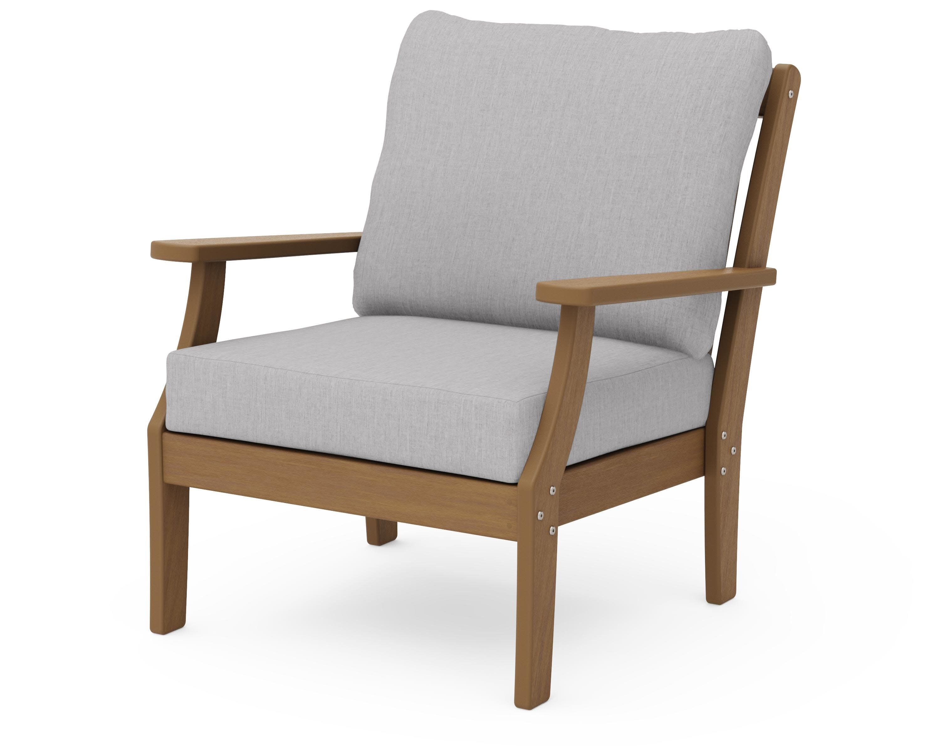Braxton Deep Seating Chair in Natural / Granite