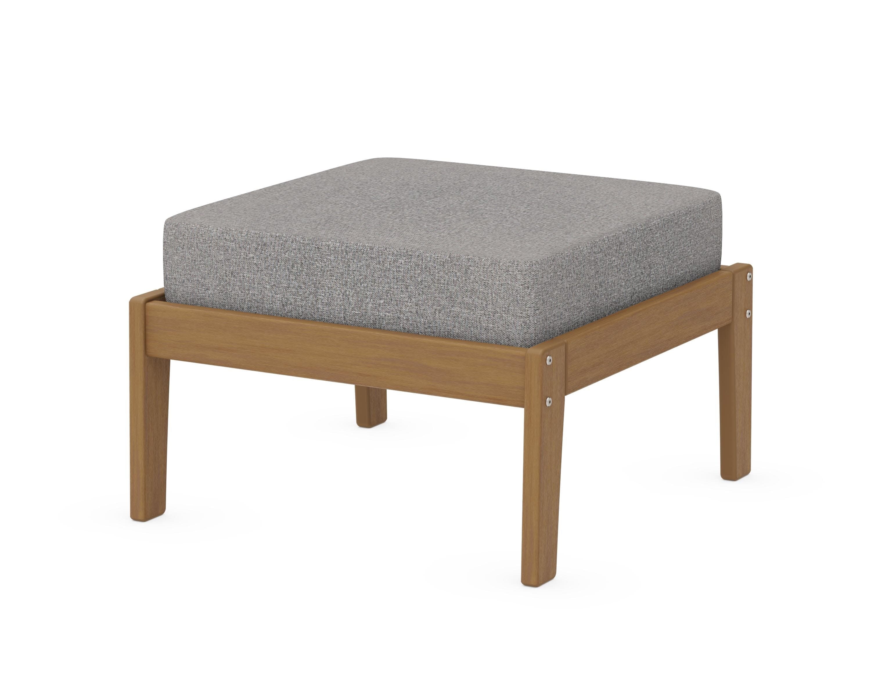 Deep Seating Ottoman in Natural / Grey Mist