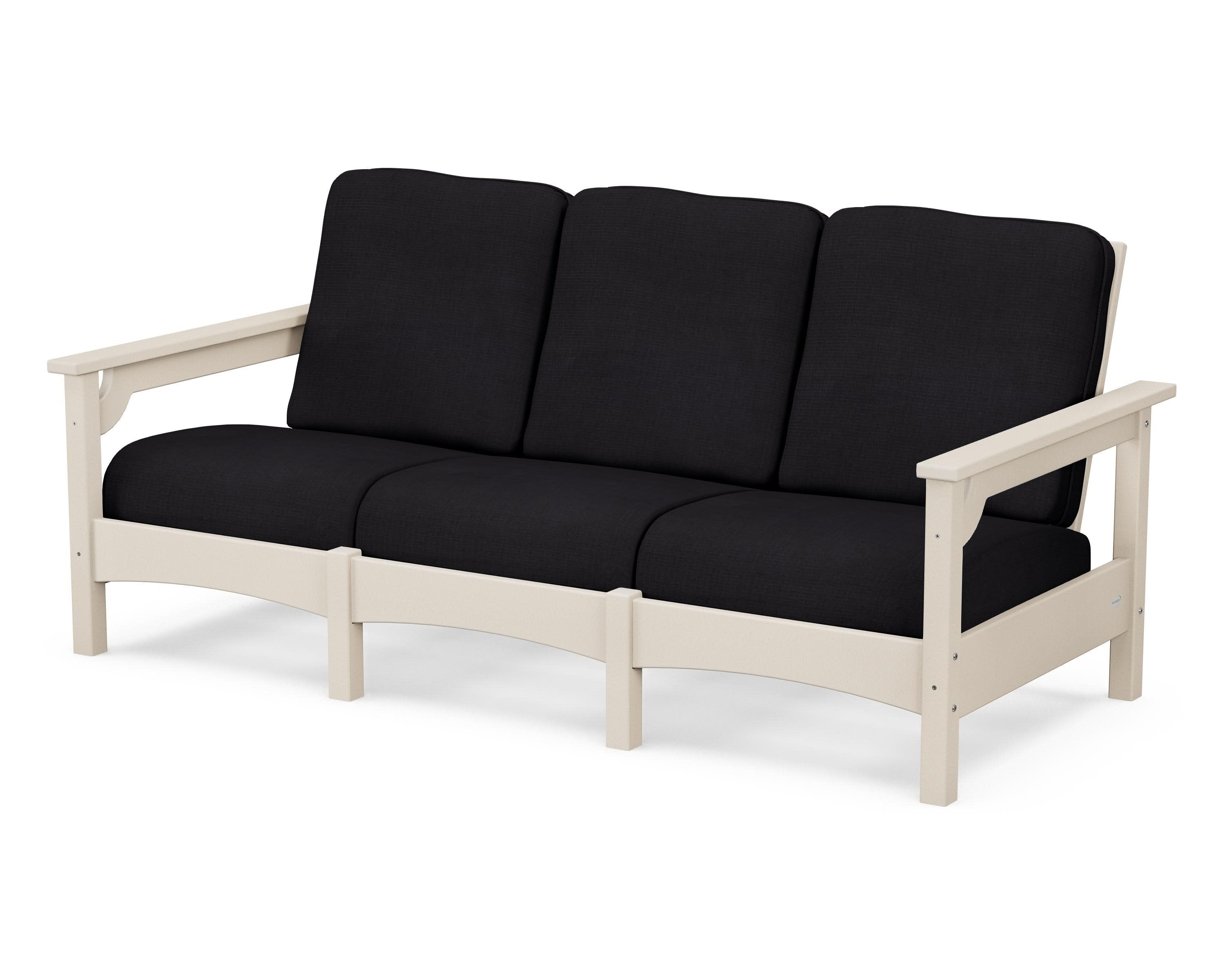 Club Sofa in Sand / Midnight Linen
