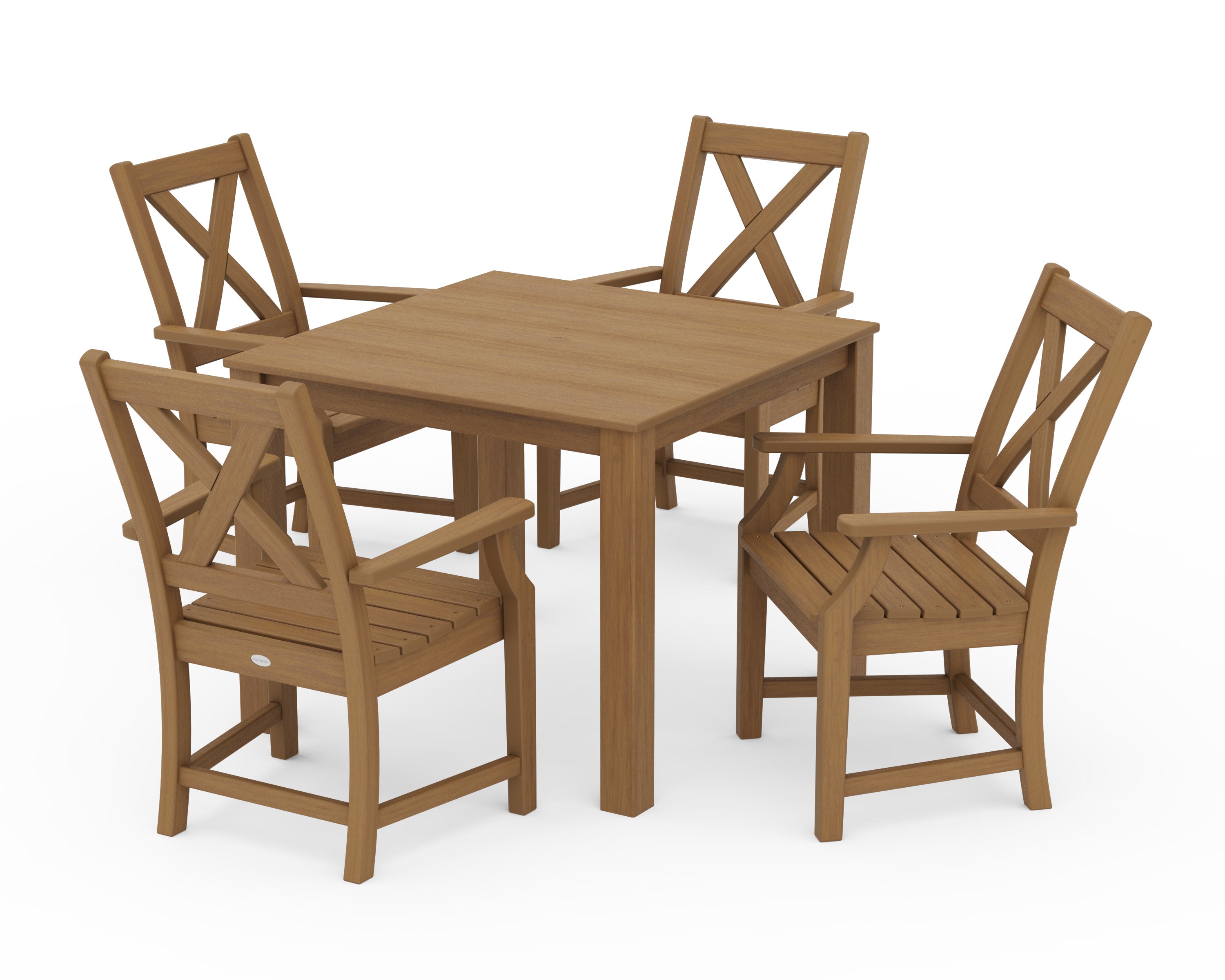 Braxton 5-Piece Parsons Dining Set in Natural
