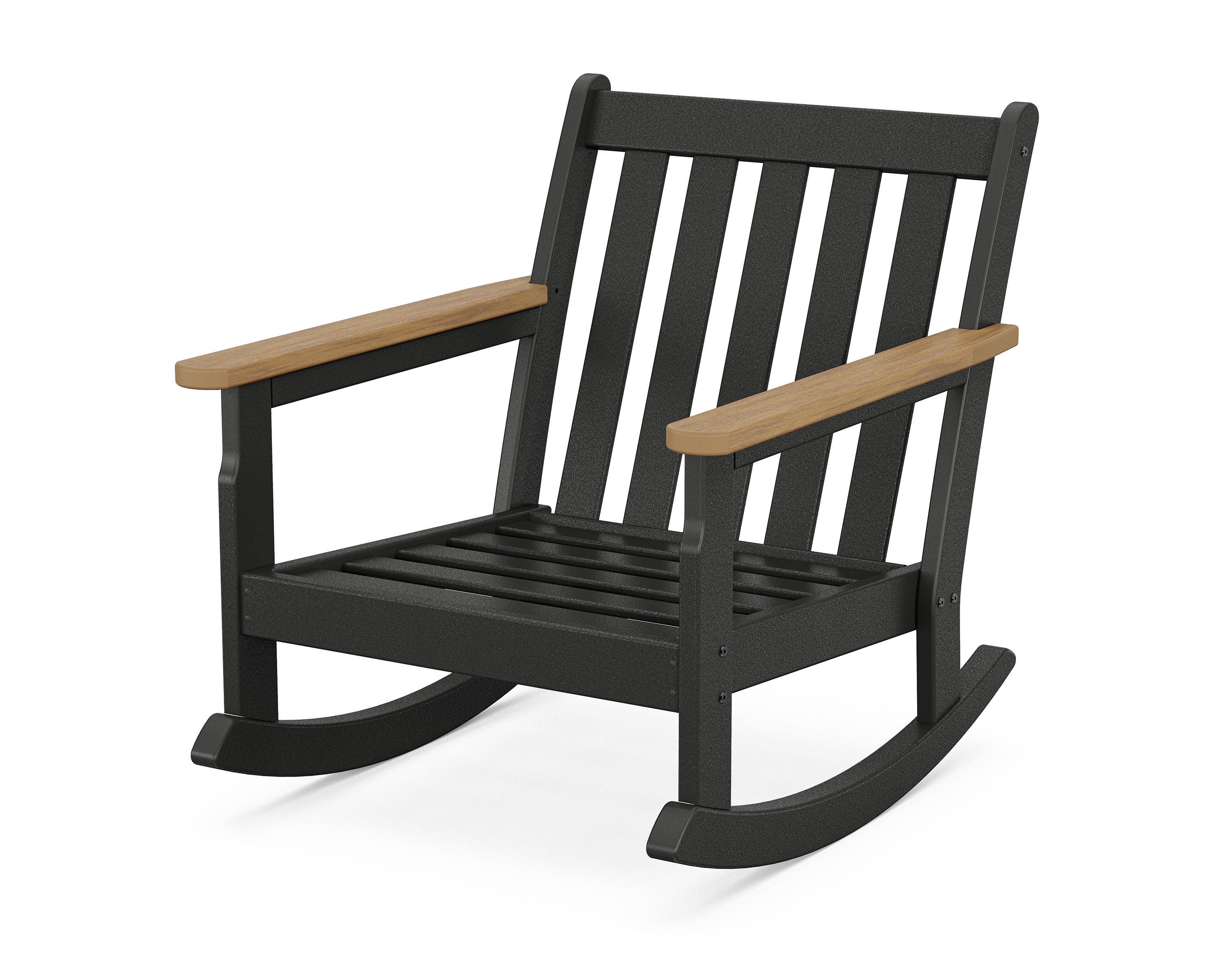 Vineyard Deep Seating Rocking Chair Frame in Black / Natural