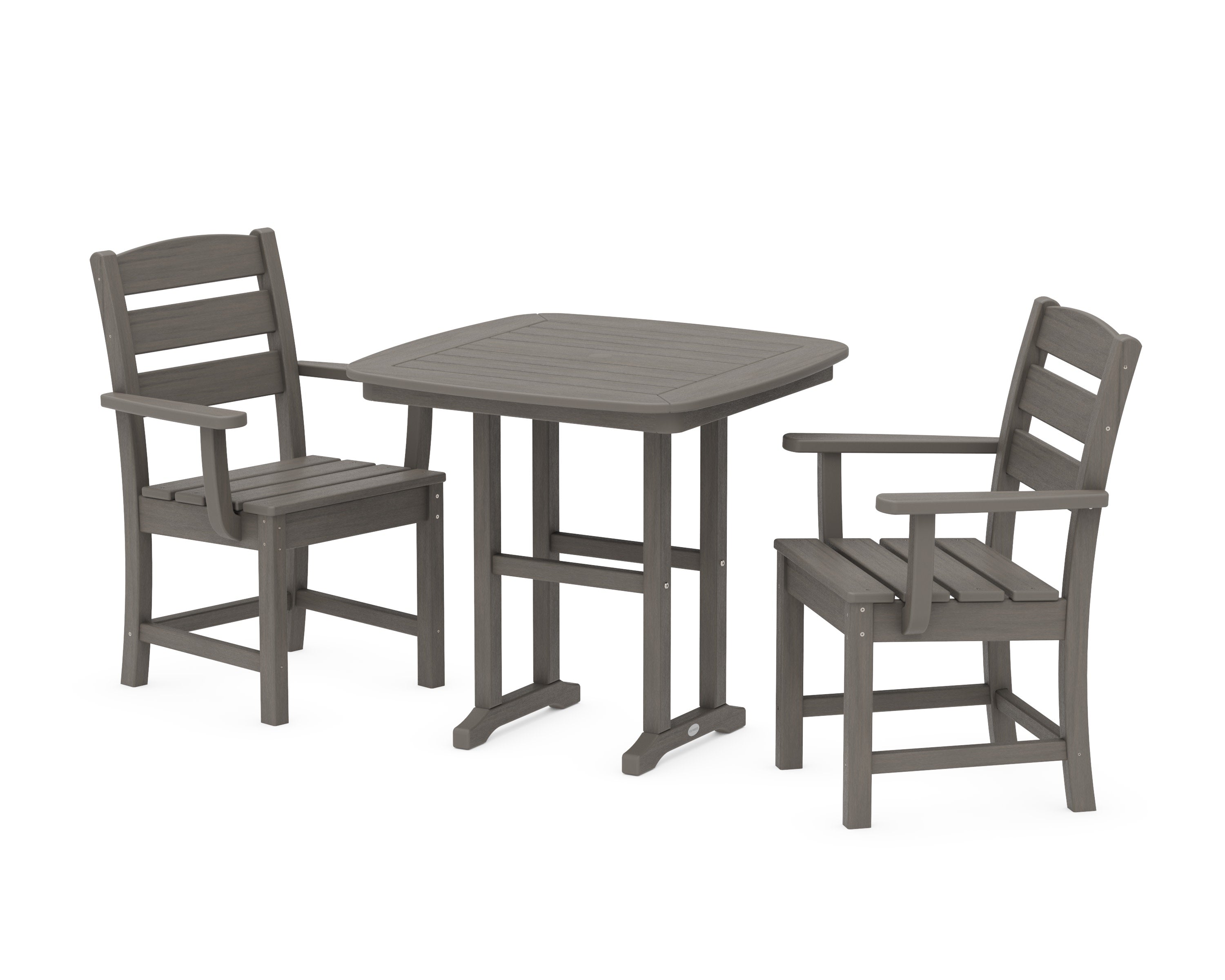Lakeside 3-Piece Dining Set in Driftwood