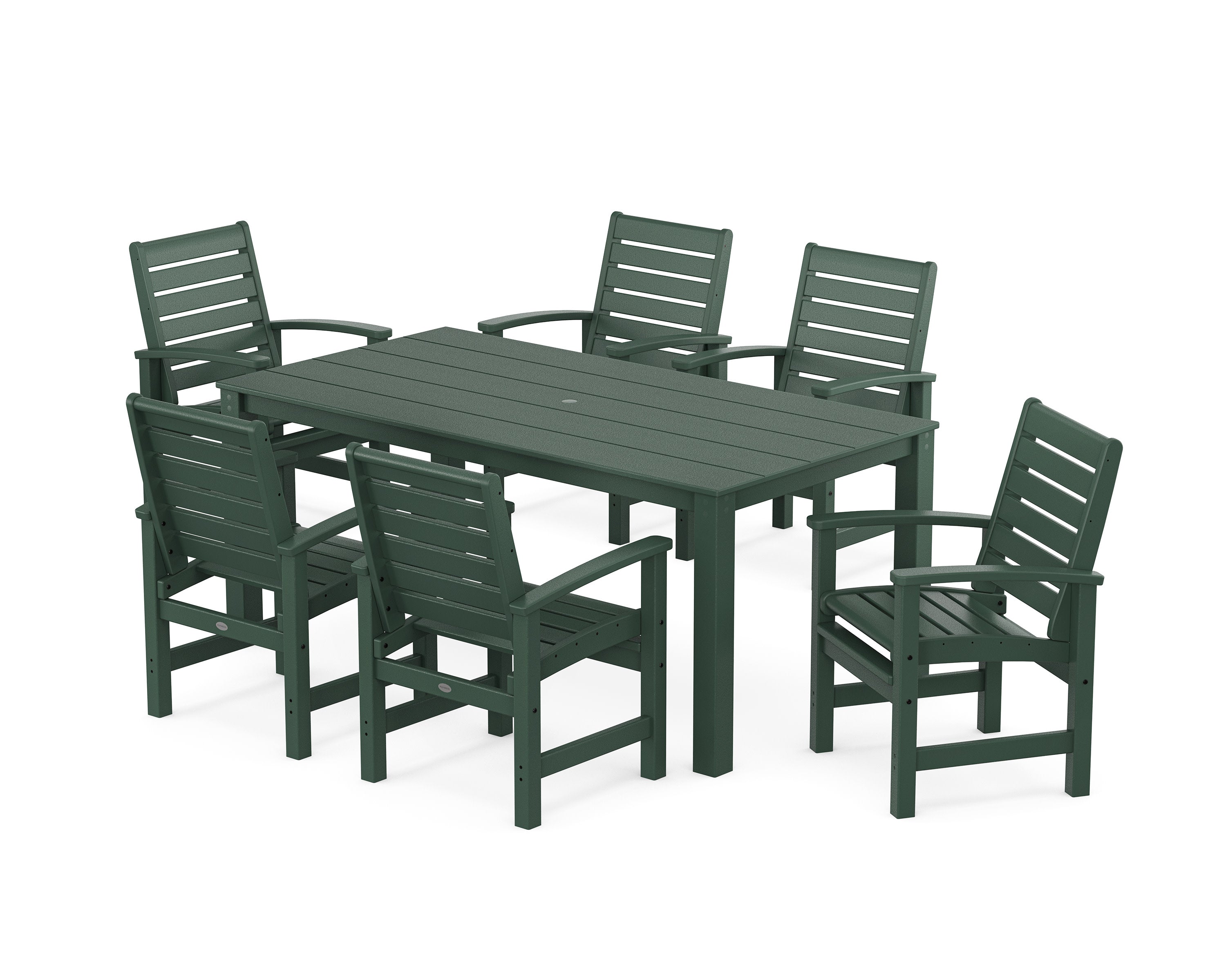 Signature 7-Piece Parsons Dining Set in Green
