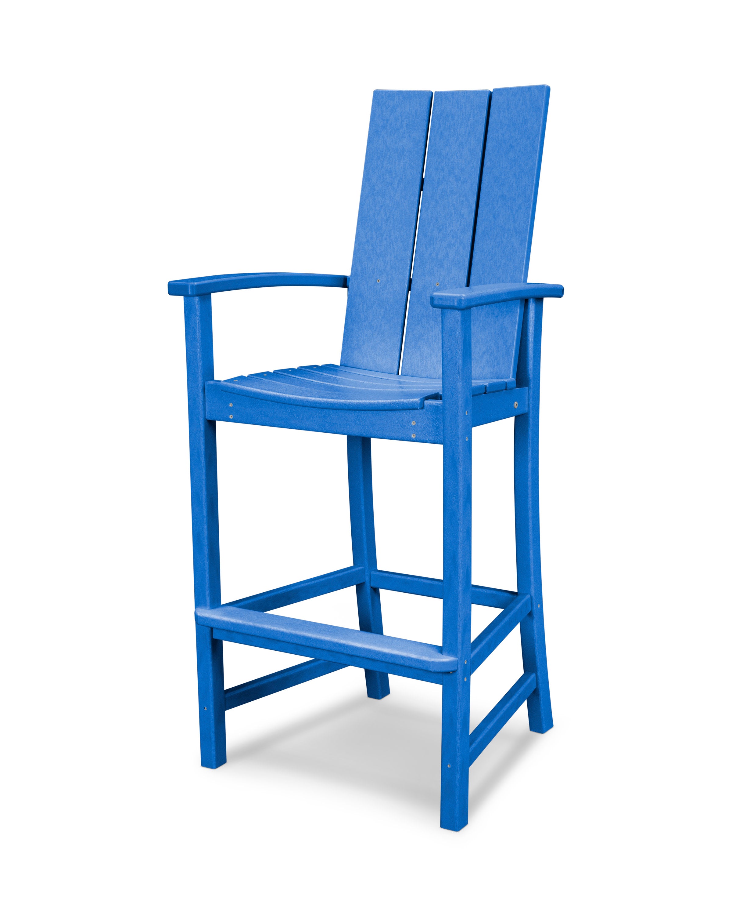 Modern Adirondack Bar Chair in Pacific Blue
