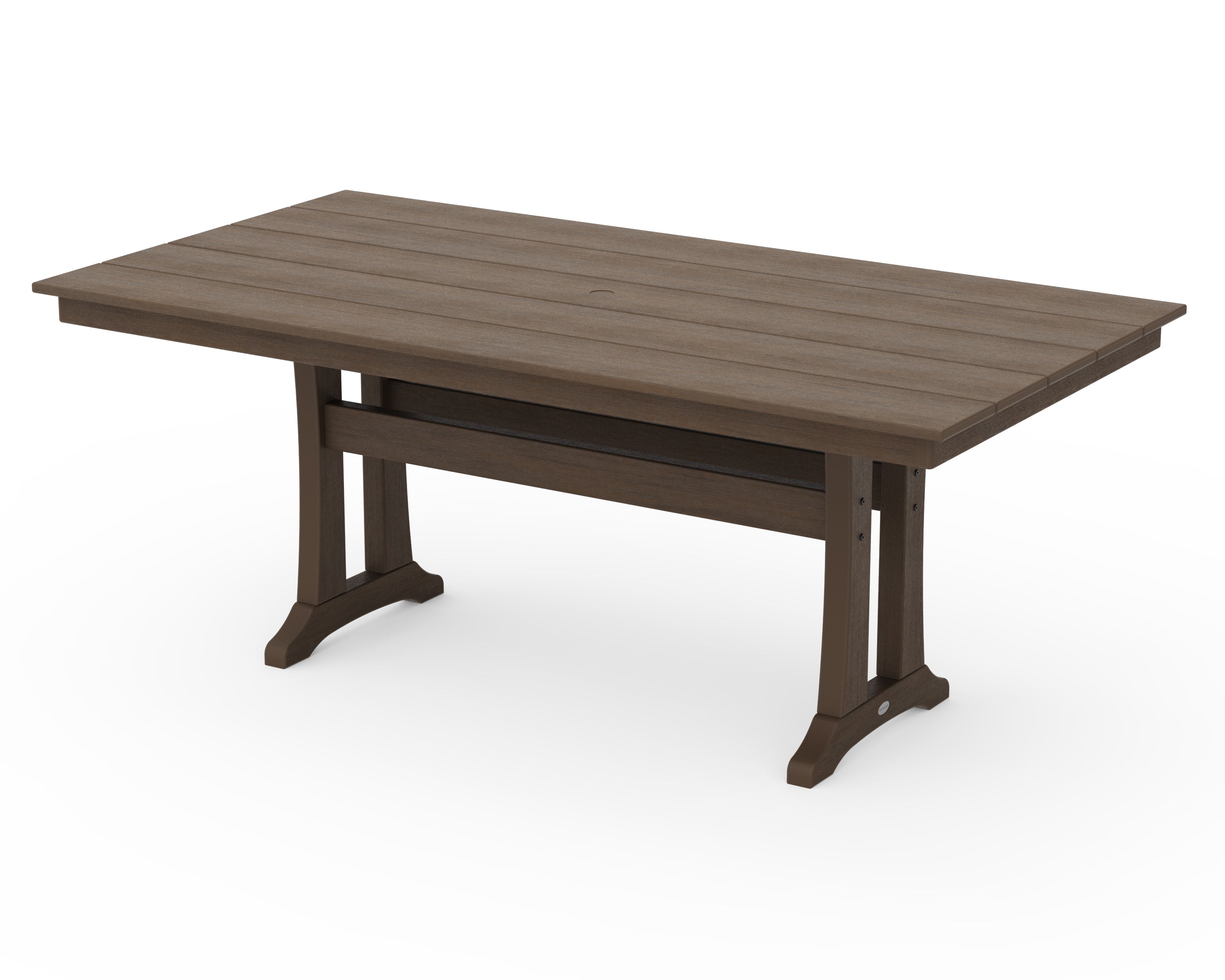 Farmhouse Trestle 37" x 72" Dining Table in Kona
