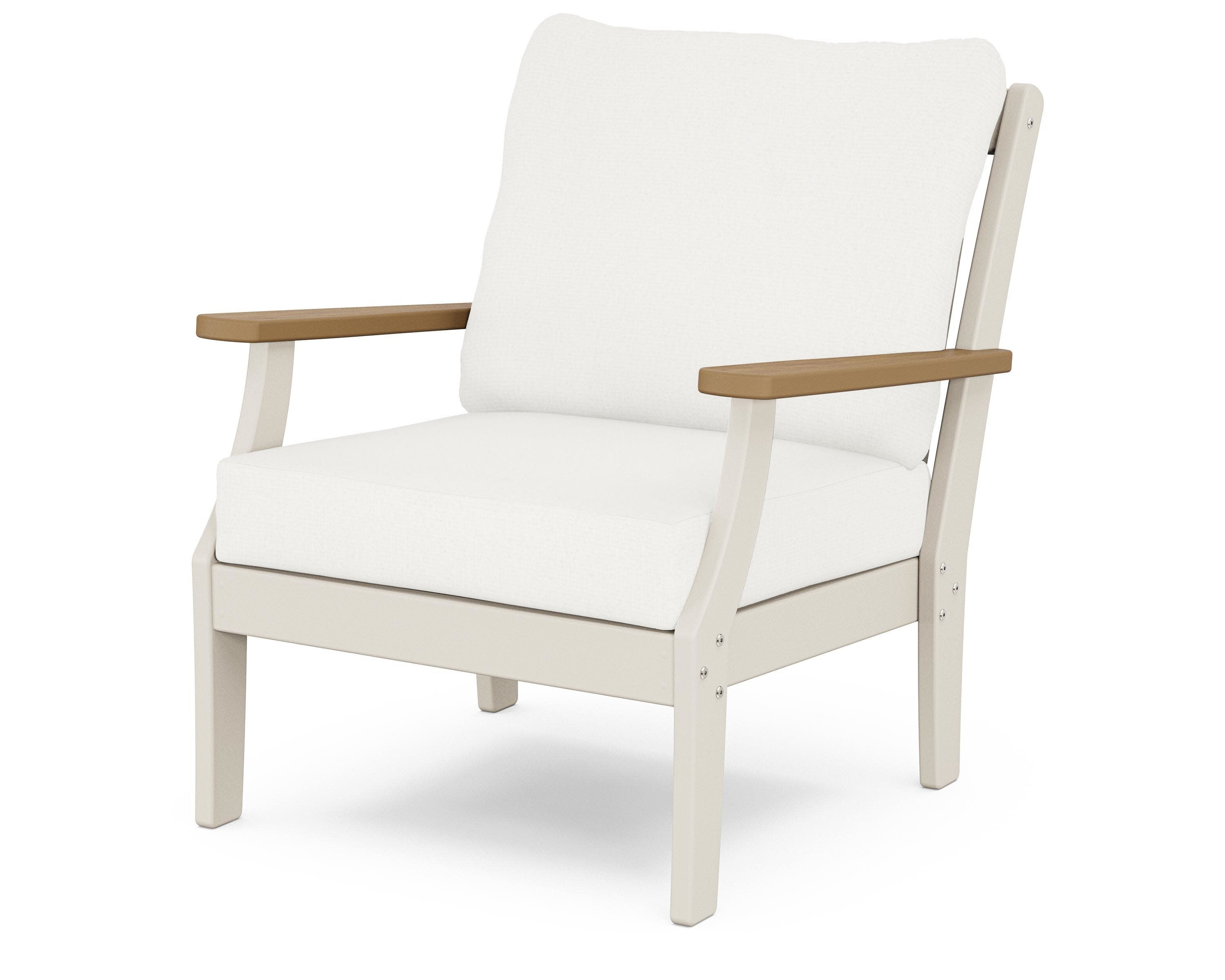 Braxton Deep Seating Chair in Sand / Natural / Natural Linen