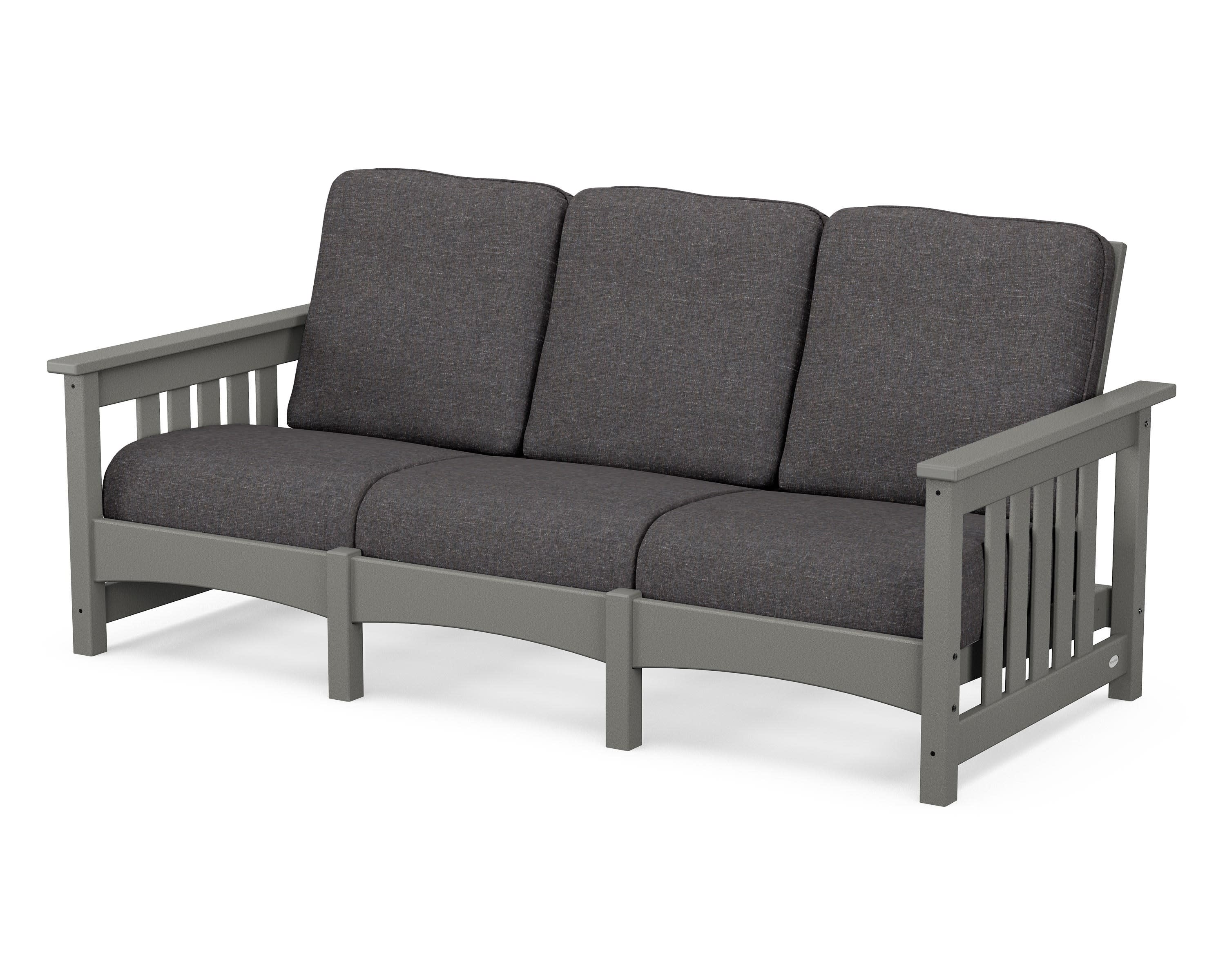 Club Mission Sofa in Slate Grey / Ash Charcoal