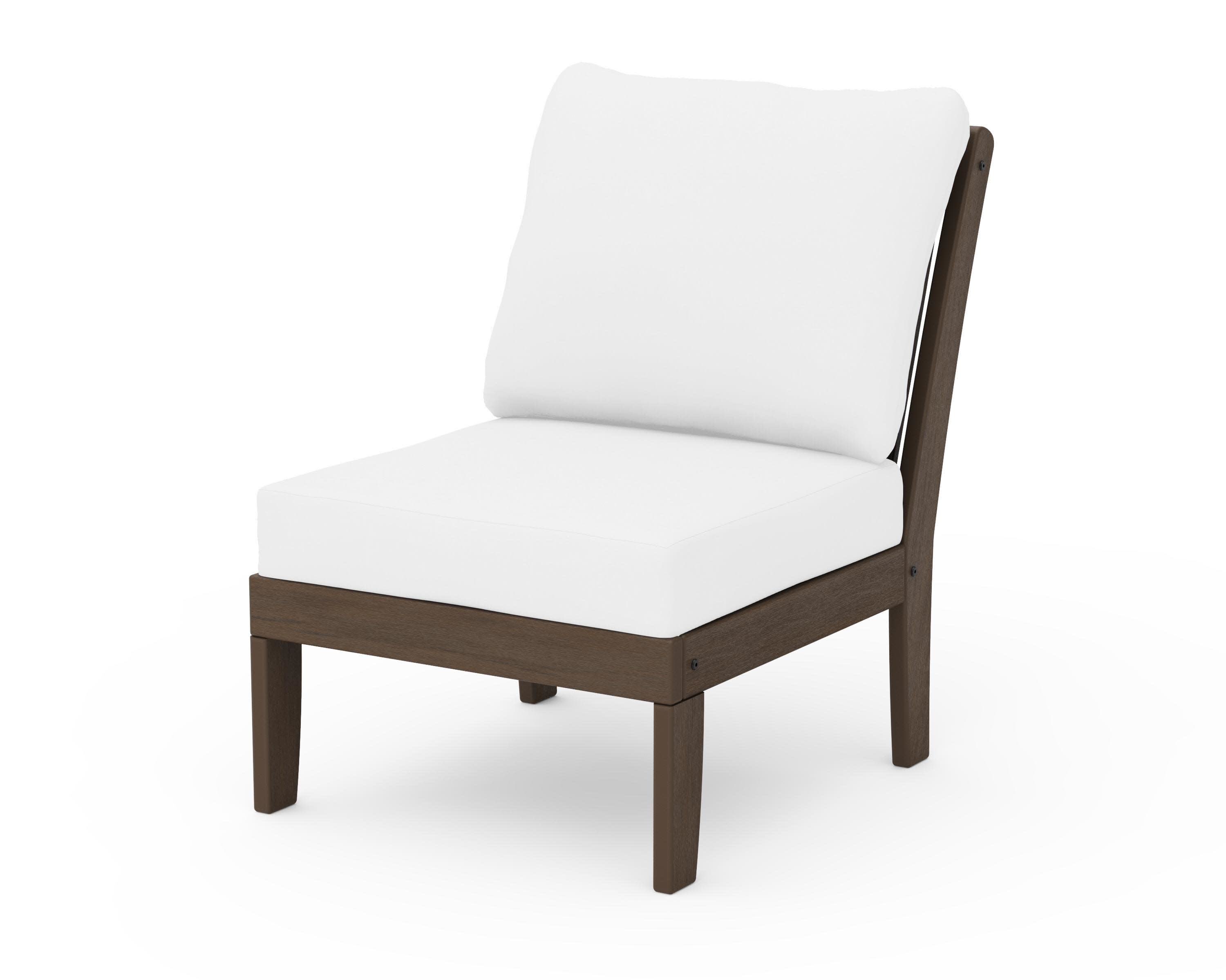 Braxton Modular Armless Chair in Kona / Natural