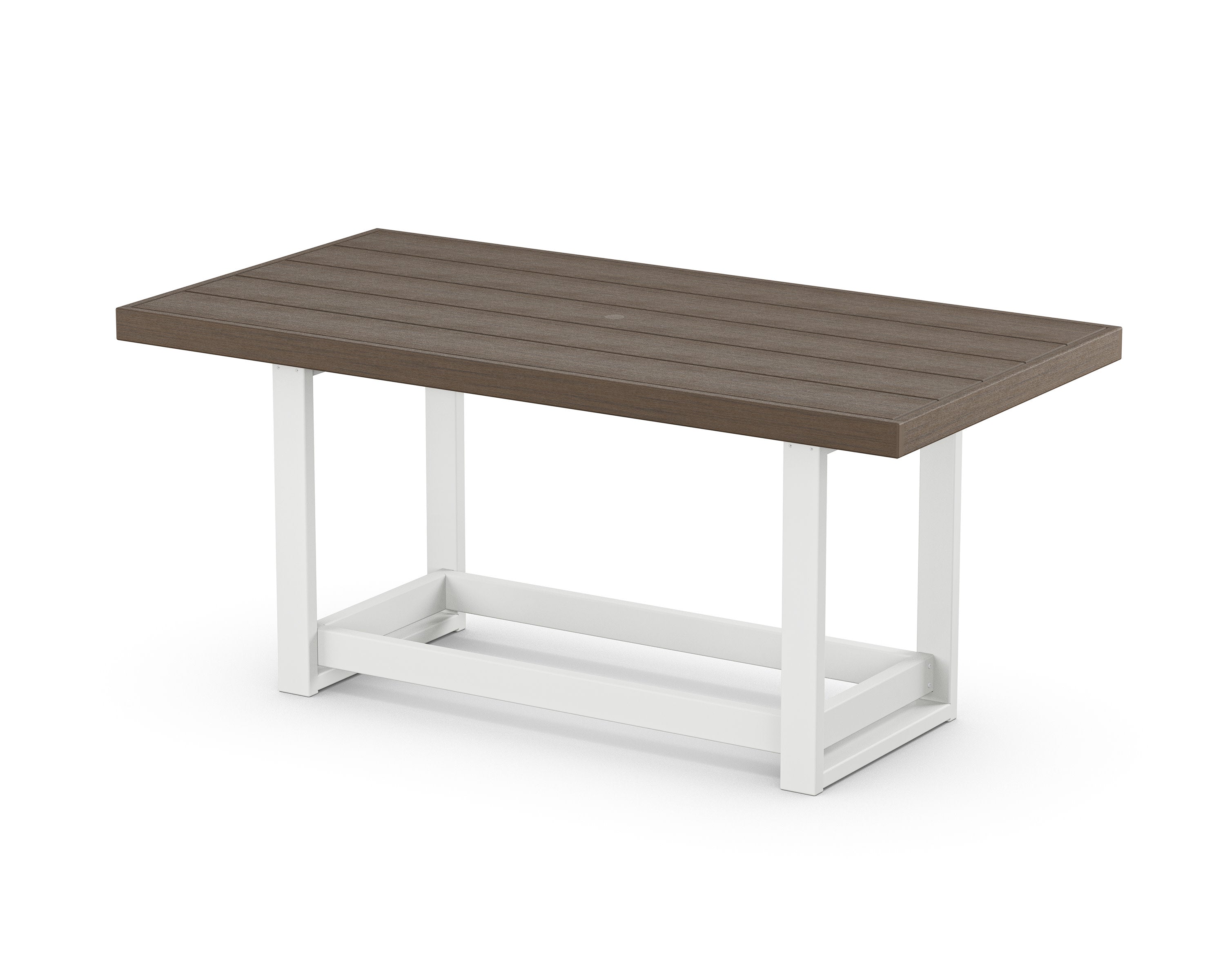 EDGE 40 x 78 Counter Table in White / Kona