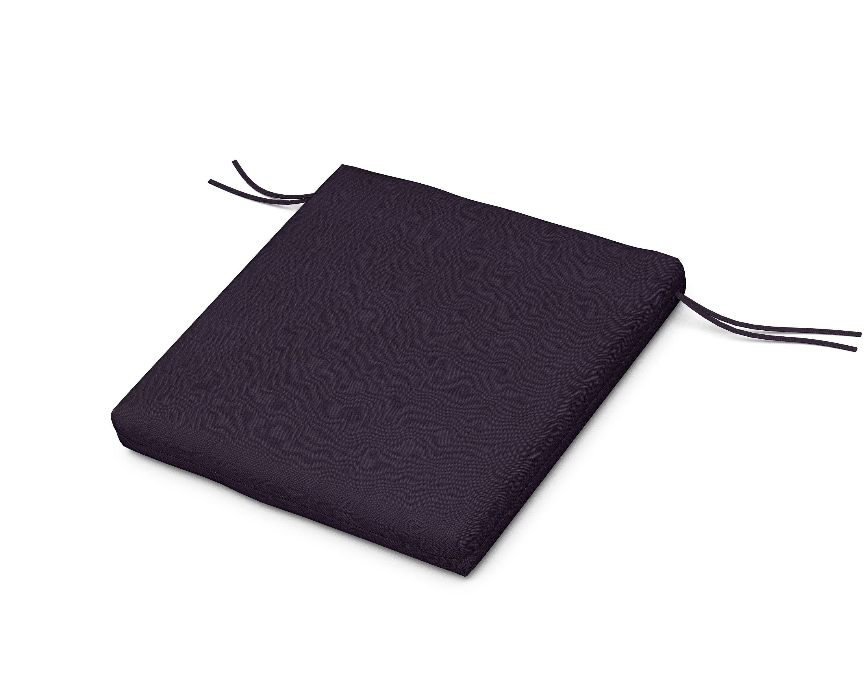Seat Cushion 21.5"D x 21"W x 2.5"H in Navy Linen