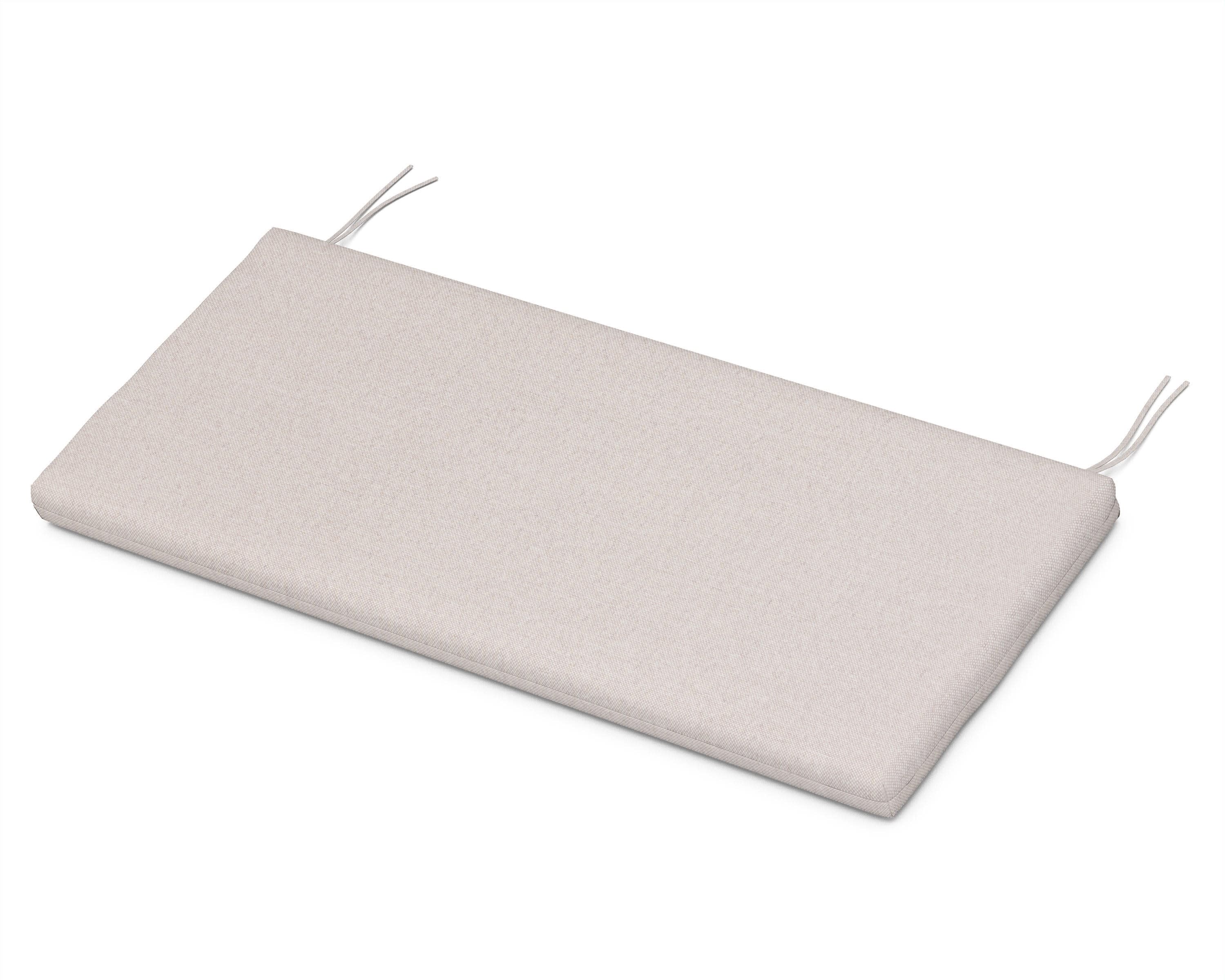 Bench Seat Cushion - 18.5"D x 43.5"W x 2.5"H in Dune Burlap
