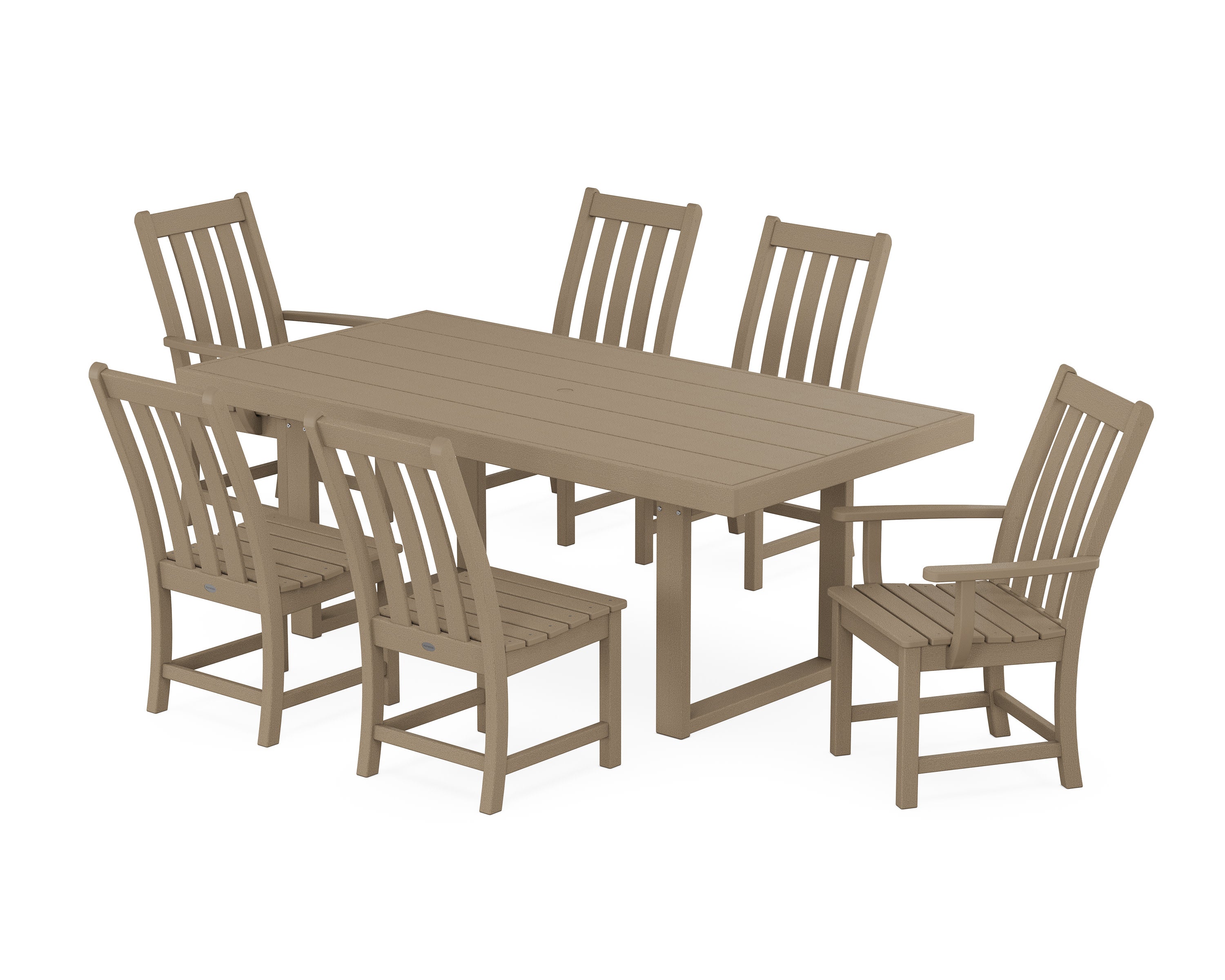 Vineyard 7-Piece Dining Set in Vintage Sahara