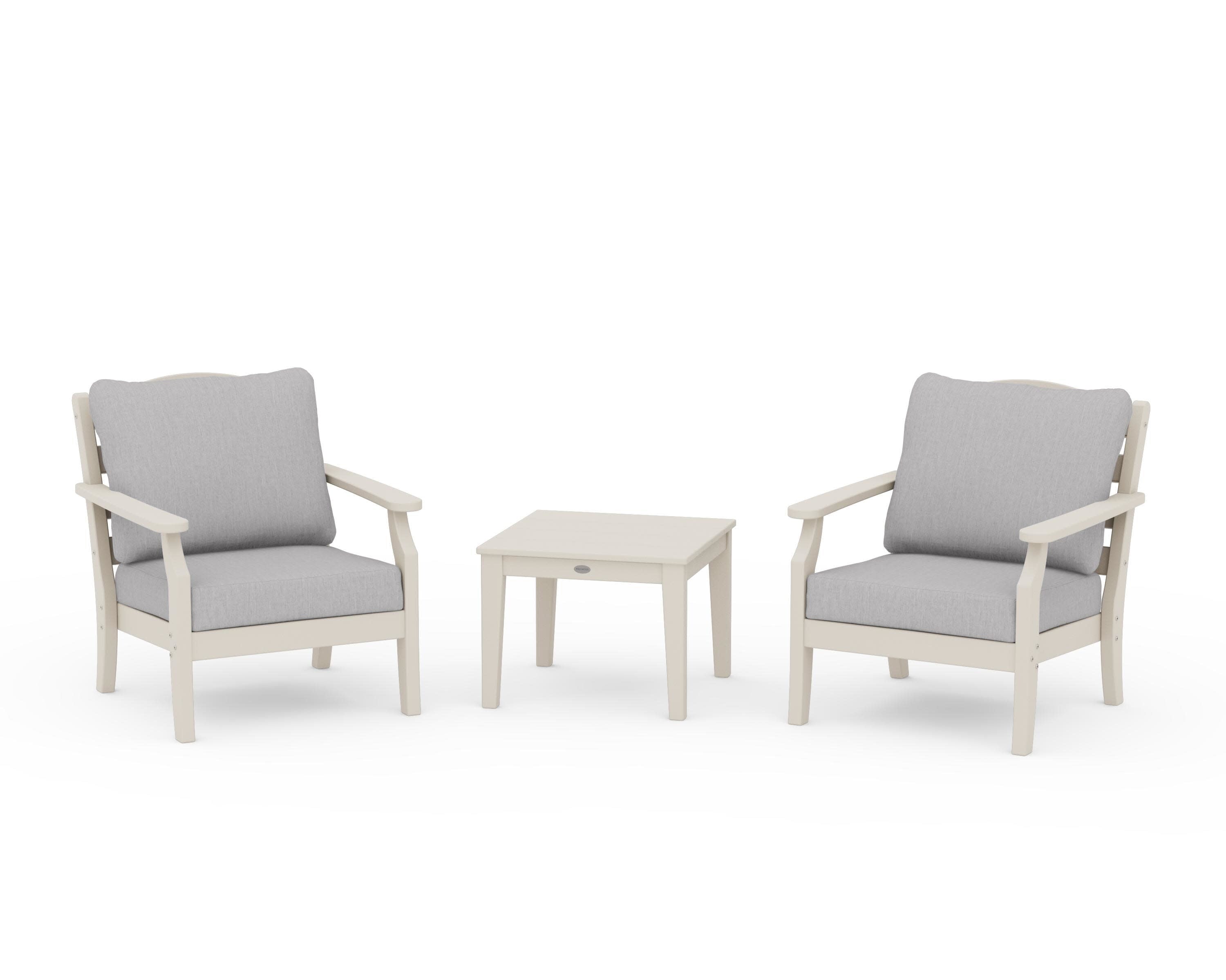 Savannah 3-Piece Deep Seating Set in Sand / Granite